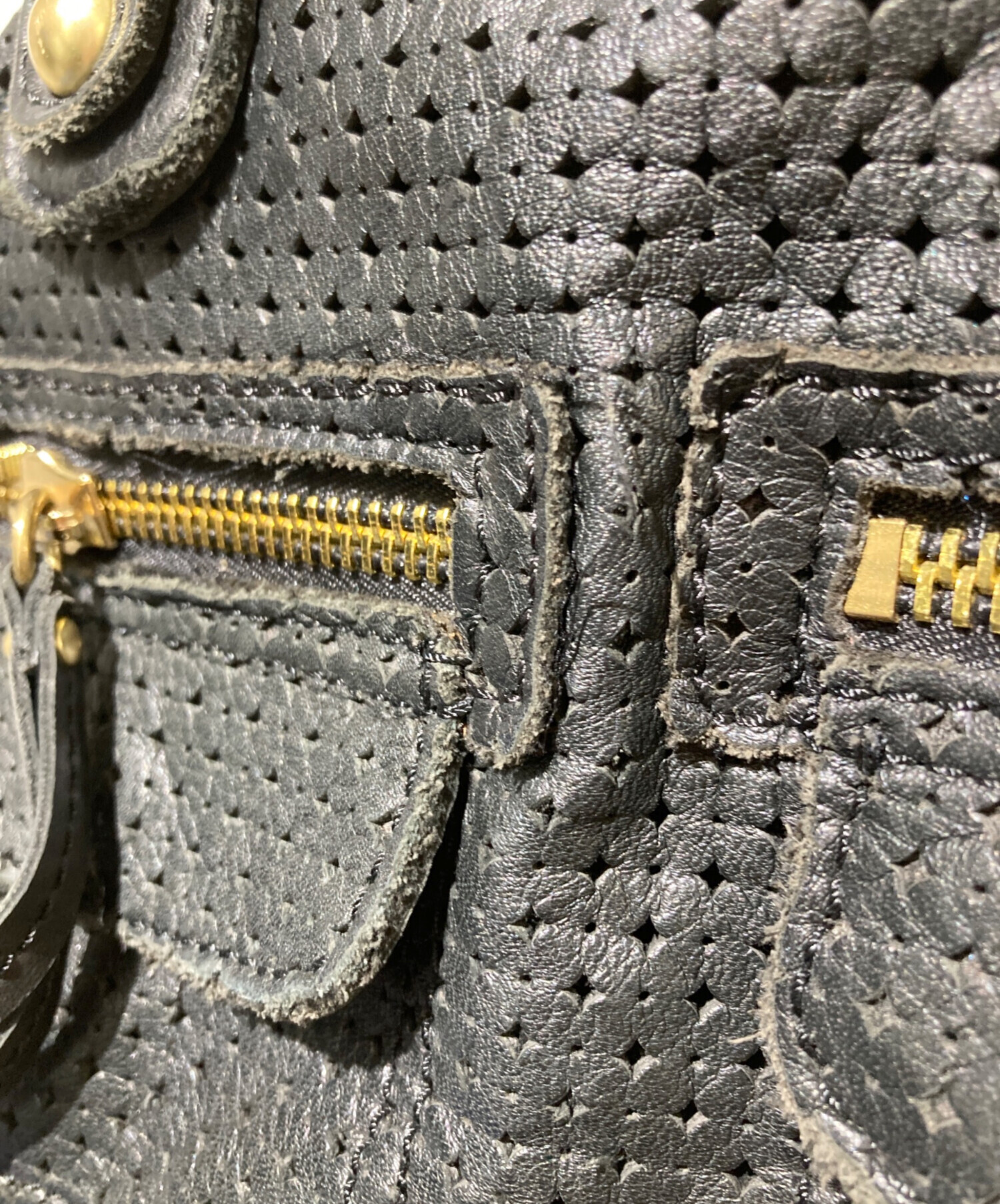 中古・古着通販】linea pelle (リネアペレ) バッグ ブラック｜ブランド 