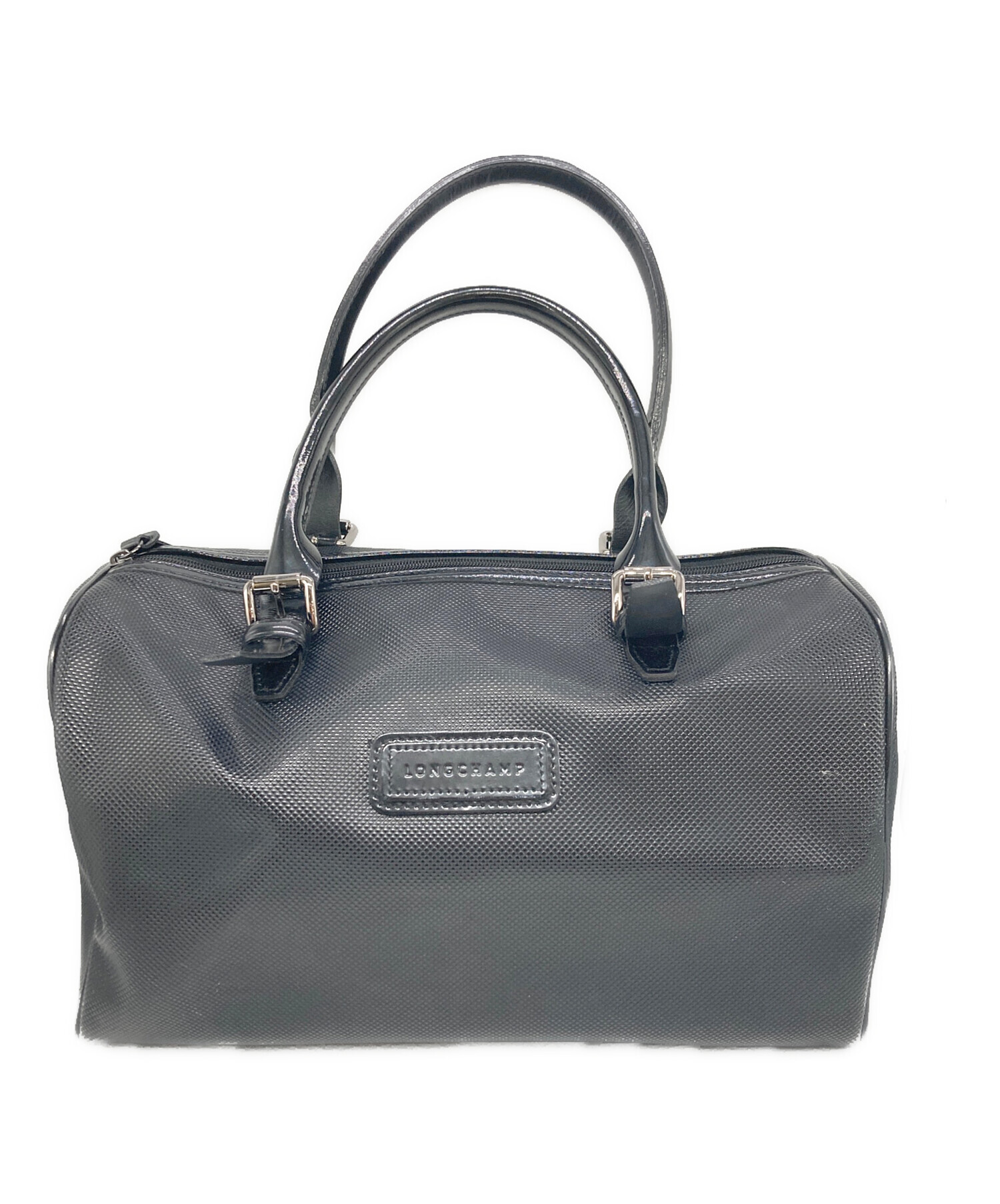中古・古着通販】LONGCHAMP (ロンシャン) エナメルトートバッグ 