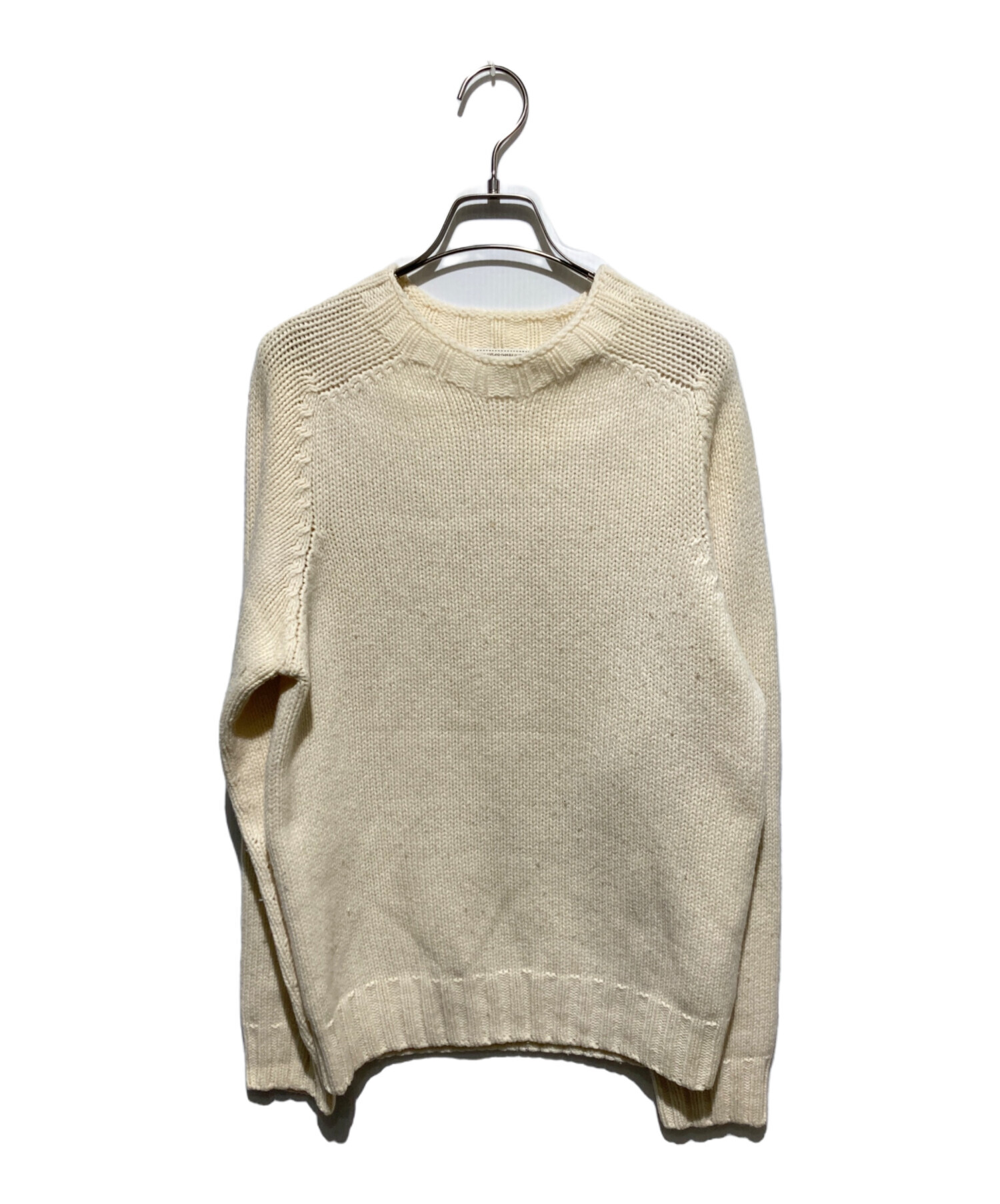 中古・古着通販】INVERALLAN (インバーアラン) ハンドニット ベージュ