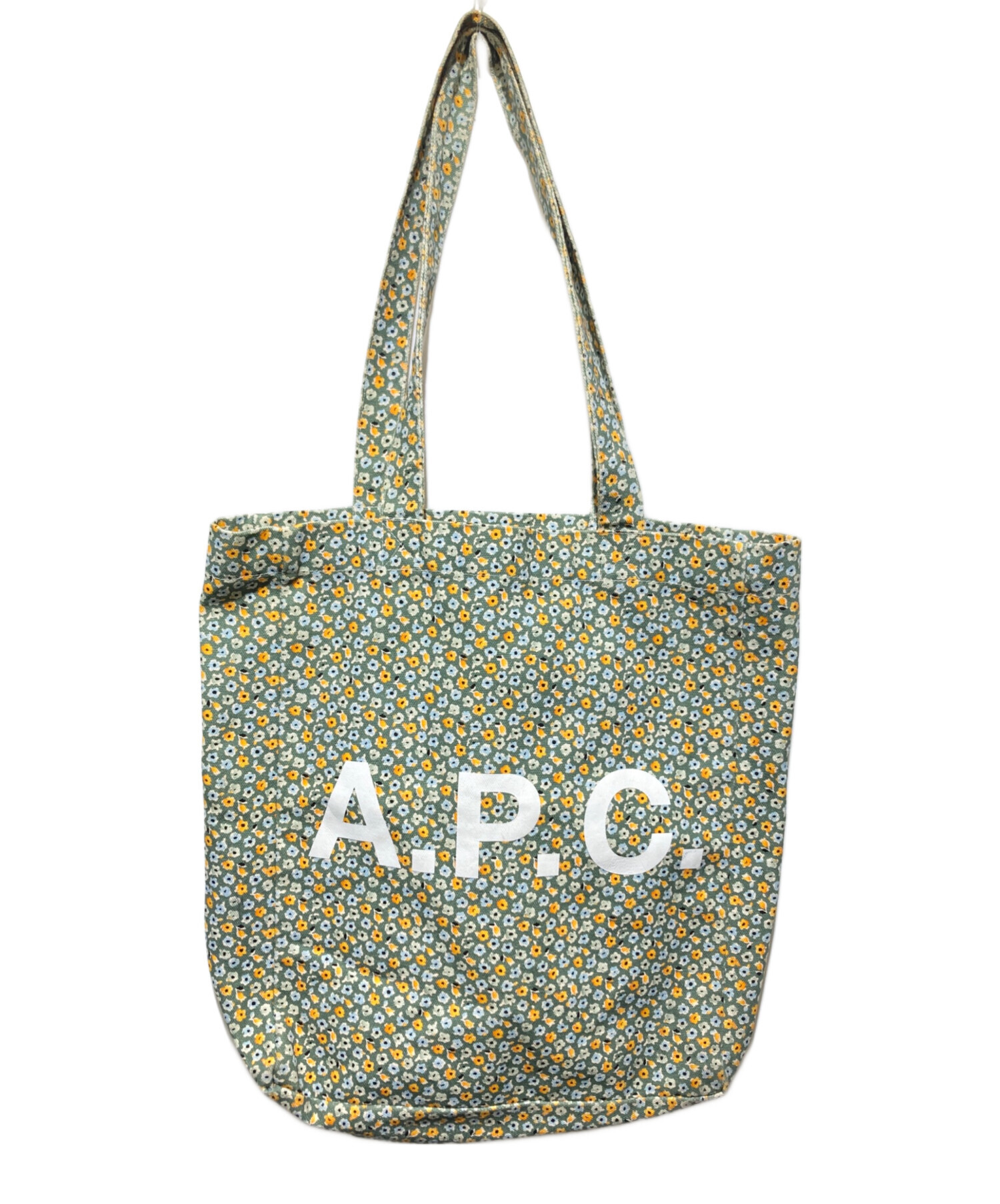 中古・古着通販】A.P.C. (アーペーセー) 花柄キャンバストートバッグ