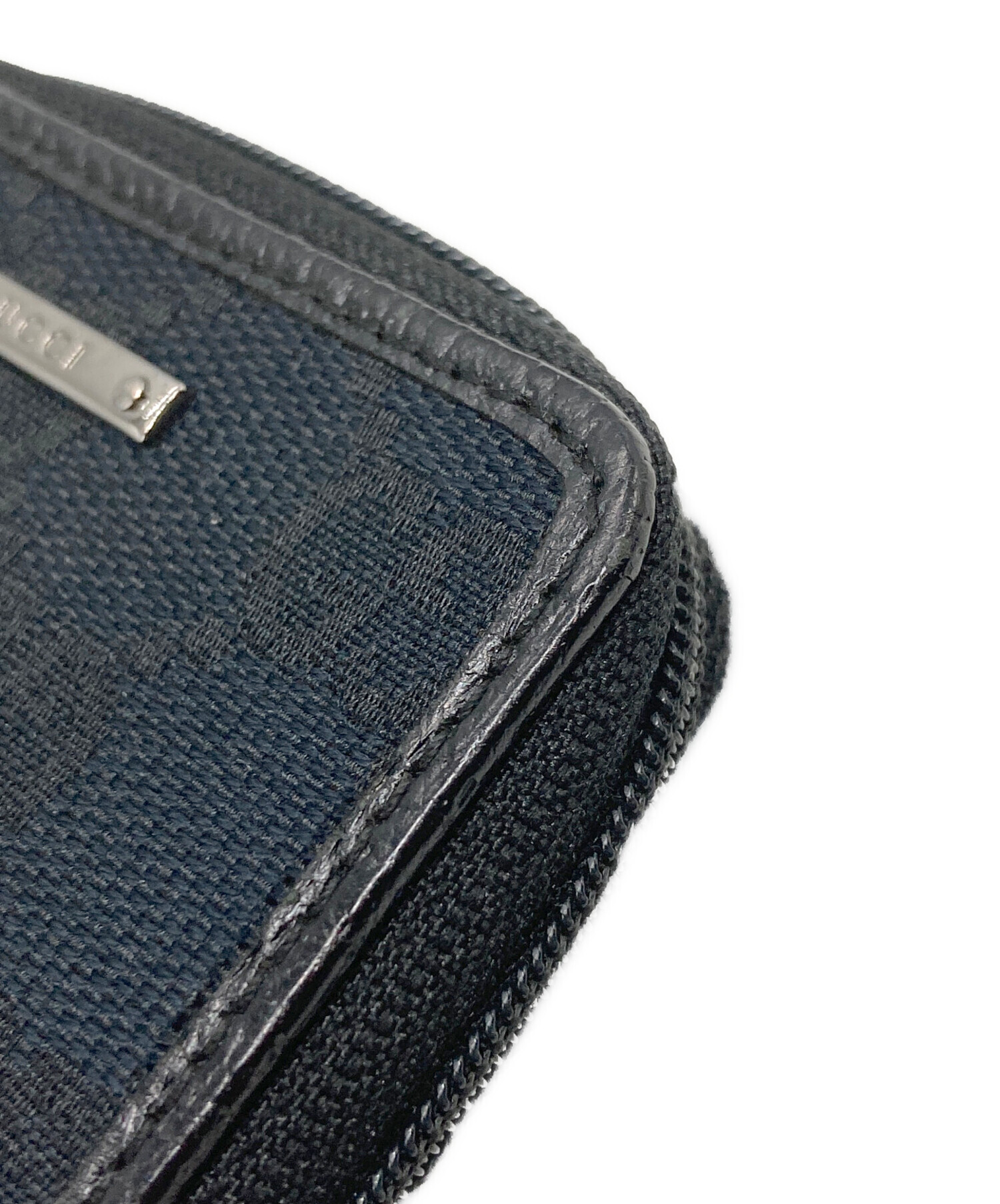 中古・古着通販】GUCCI (グッチ) GGキャンバスコインケース ネイビー