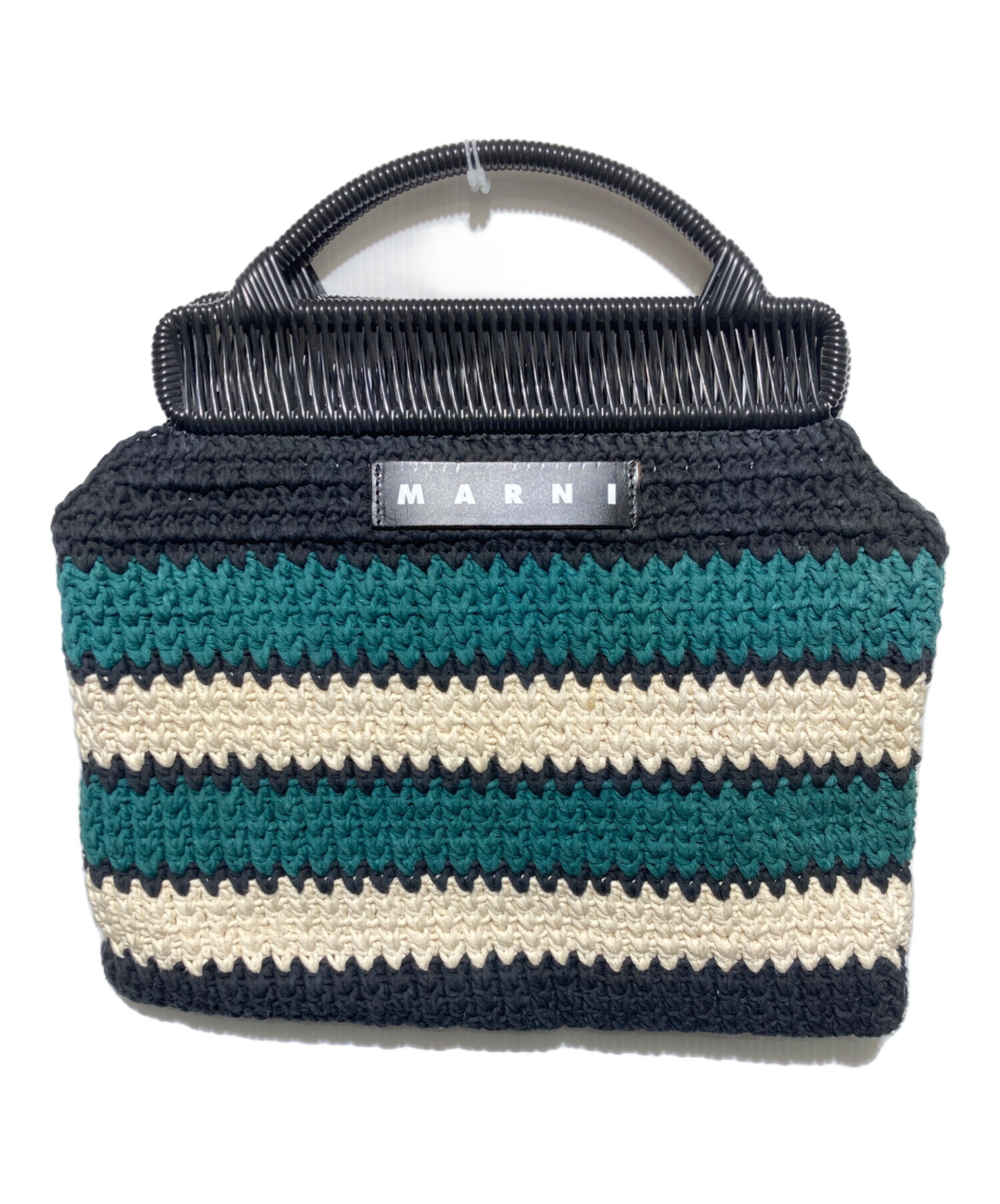 中古・古着通販】MARNI (マルニ) ニットクロシェットバック グリーン 