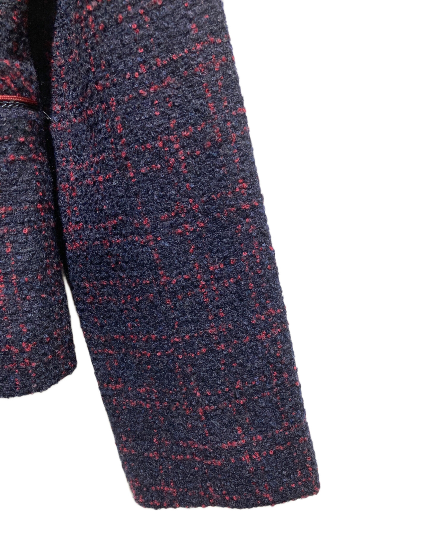 中古・古着通販】HANAE MORI (ハナエモリ) ノーカラーツイード 