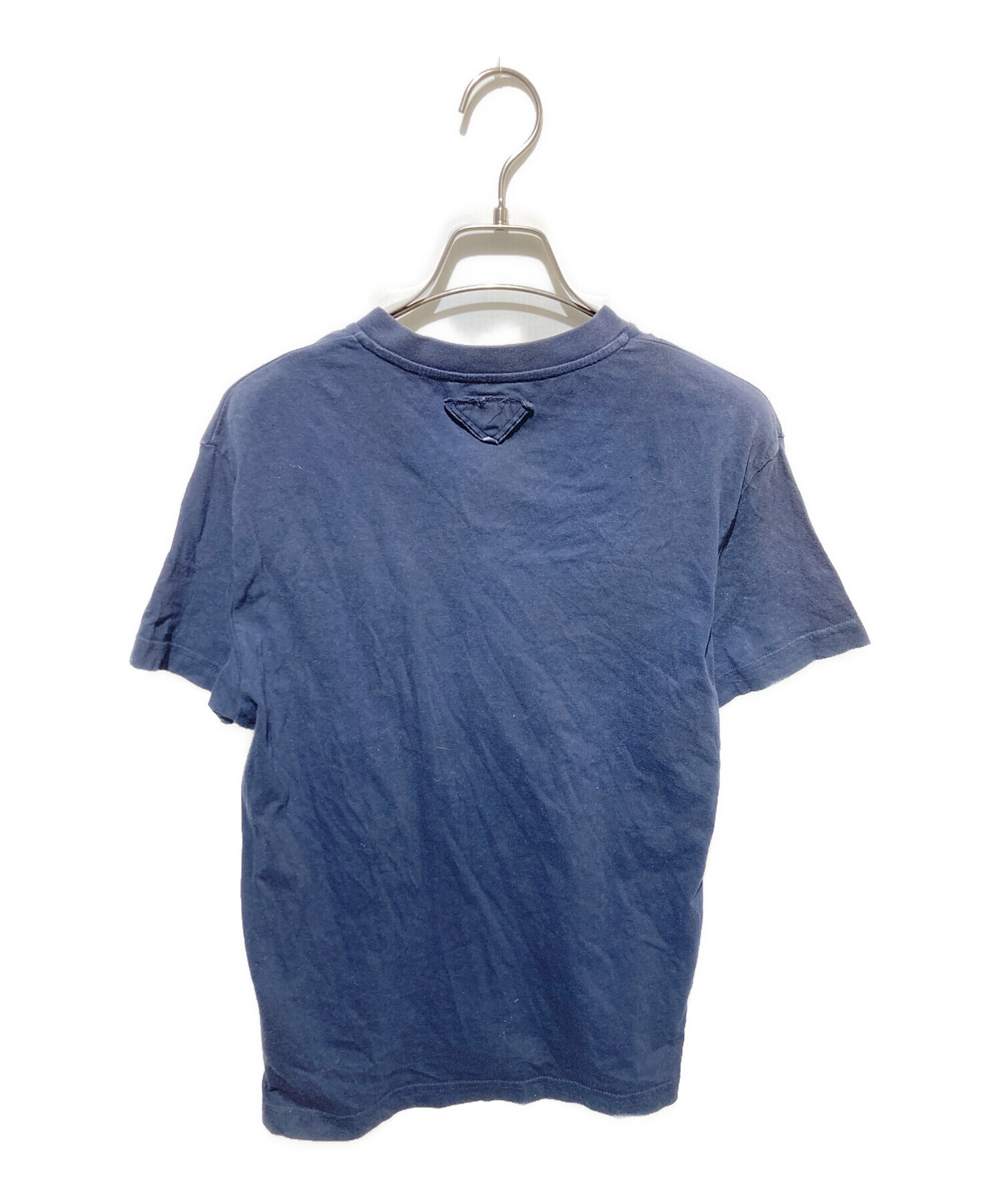 中古・古着通販】PRADA (プラダ) VネックTシャツ ネイビー サイズ:S