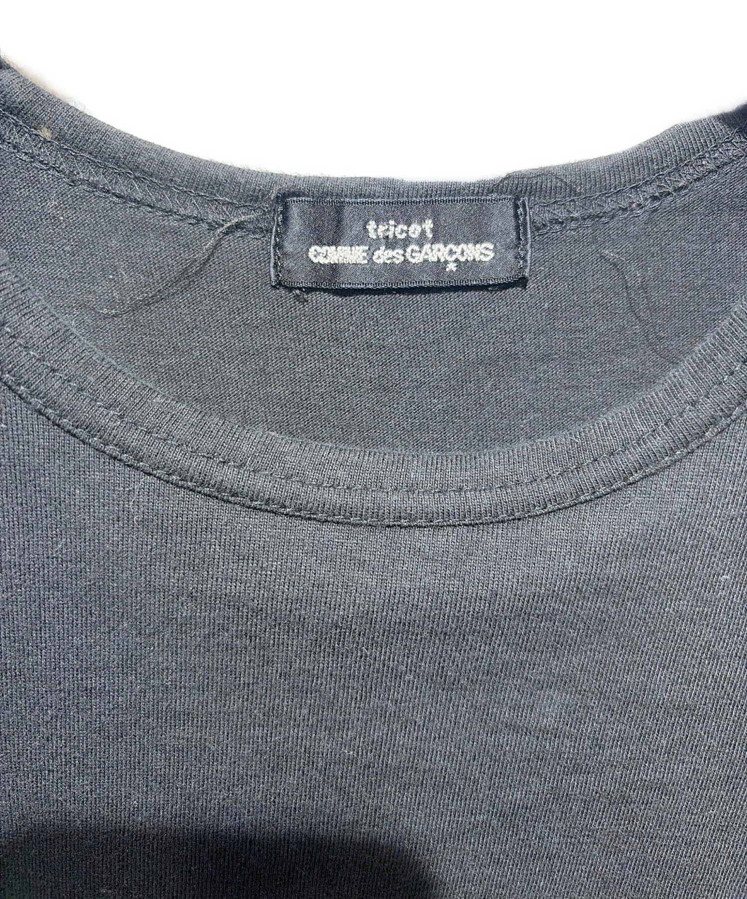 古着 tricot COMME des GARCONS トリコットコムデギャルソン 92年 90s 日本製 オールド 総柄 半袖 Tシャツ グレー系 レディース 日本極東貿易 / デッドストック tricot COMME des GARCONS トリコ