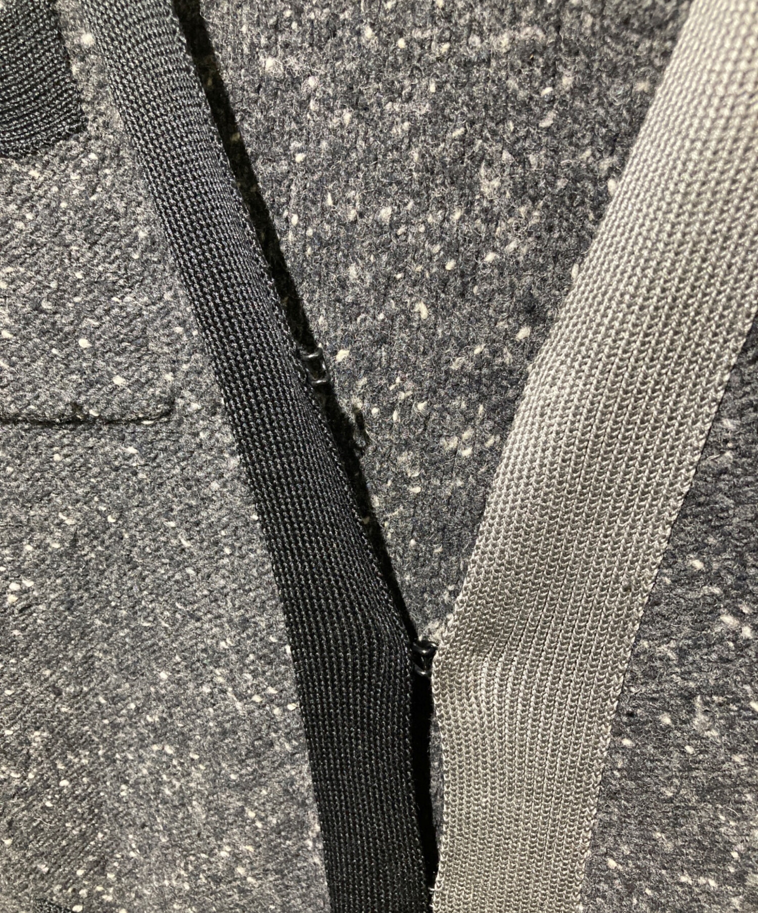 h*す様 sacai サカイのコート　ニット　異素材　ロングカーディガン sacai サカイ ミリタリー ドッキング ロングカーディガン コートニット