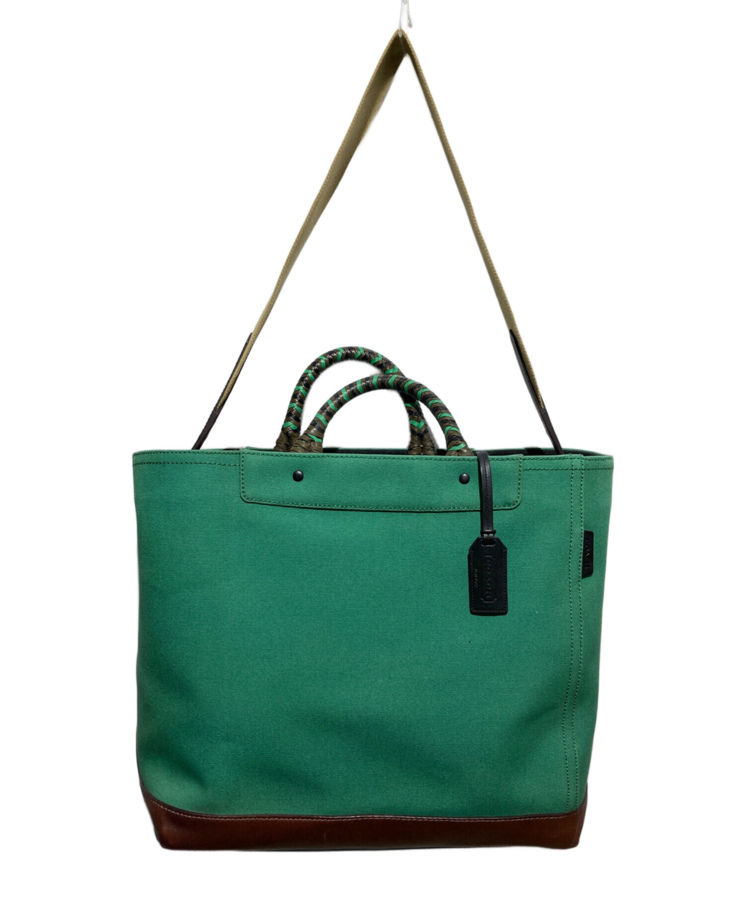 中古・古着通販】COACH (コーチ) ブリーカーキャンバスビーチ2WAY 