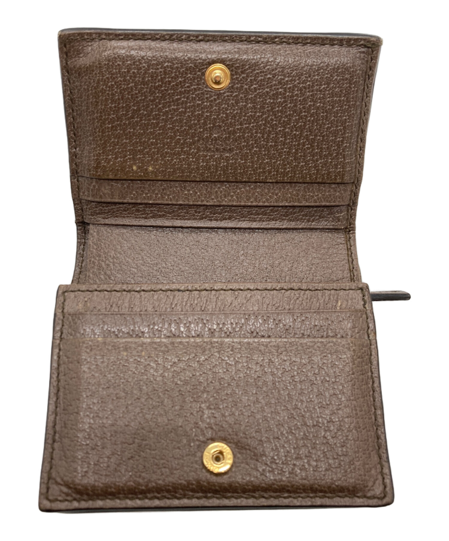 中古・古着通販】GUCCI (グッチ) 2つ折り財布 ブラウン｜ブランド