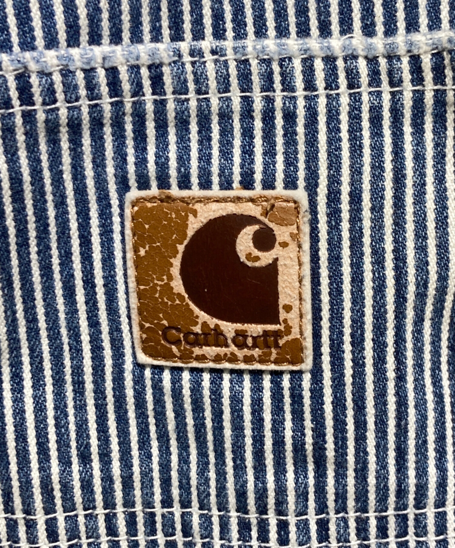 80s Carhartt ヒッコリーペインターパンツ　アメリカ製　星タグ　W32 中古・古着通販】CarHartt (カーハート) ヒッコリーペインターパンツ