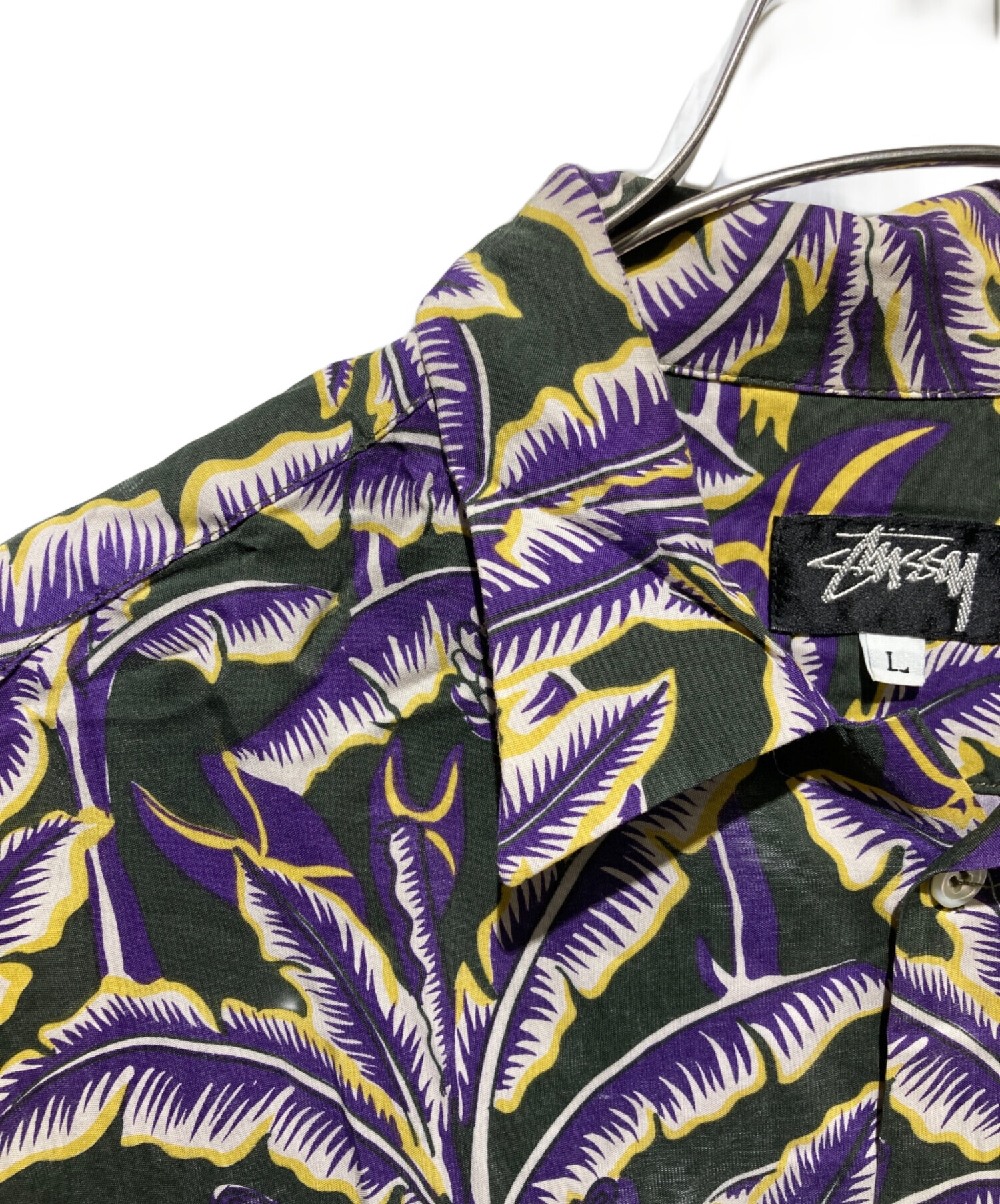 中古・古着通販】old stussy (オールドステューシー) 80s 黒タグアロハ