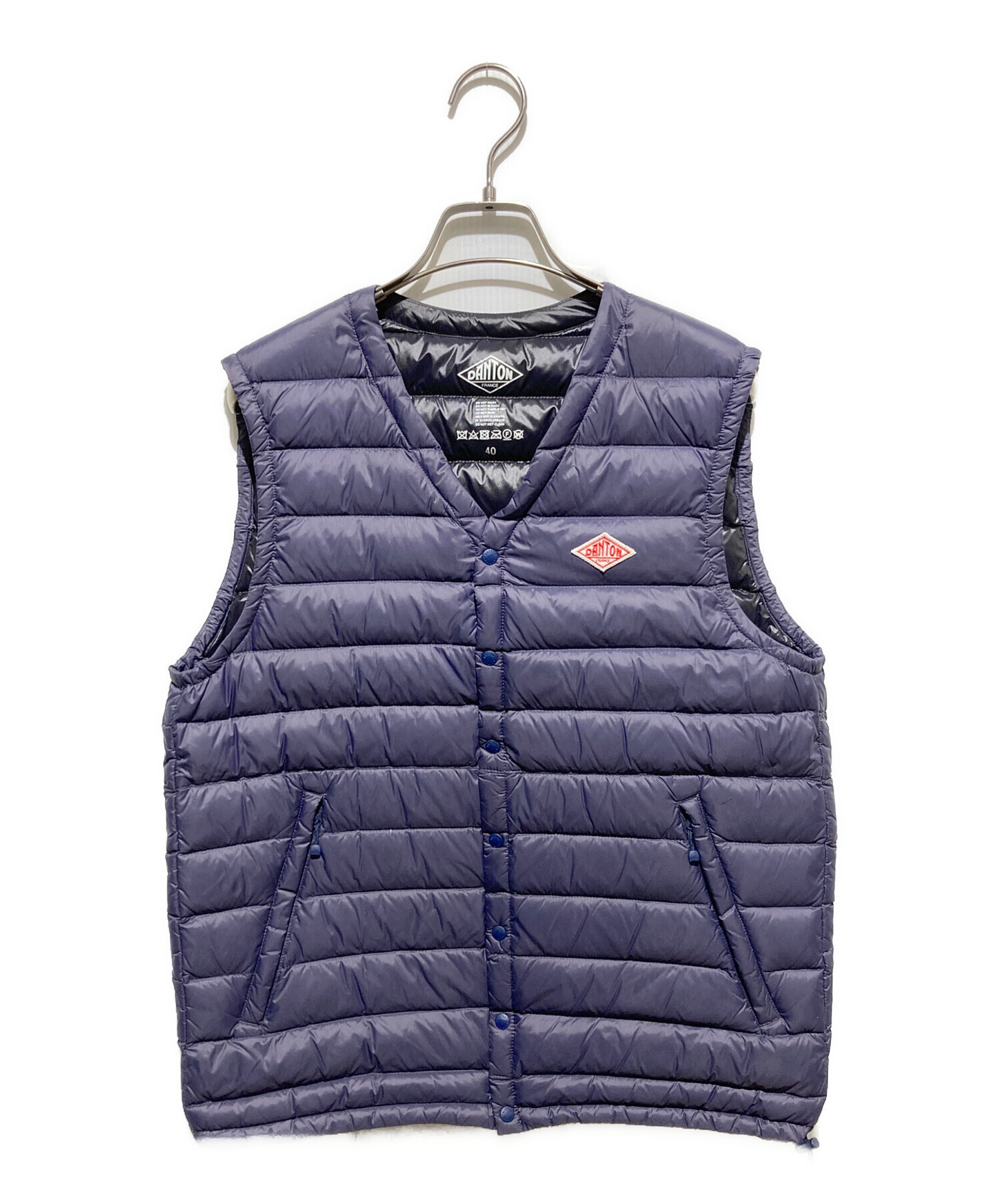 DANTON ダウンベスト ネイビー　40 中古・古着通販】DANTON (ダントン) ダウンベスト ネイビー サイズ:40