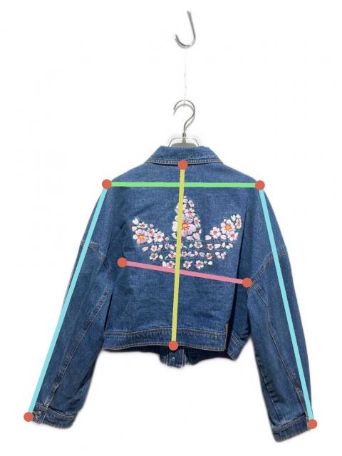 中古・古着通販】adidas (アディダス) 桜刺繍デニムジャケット