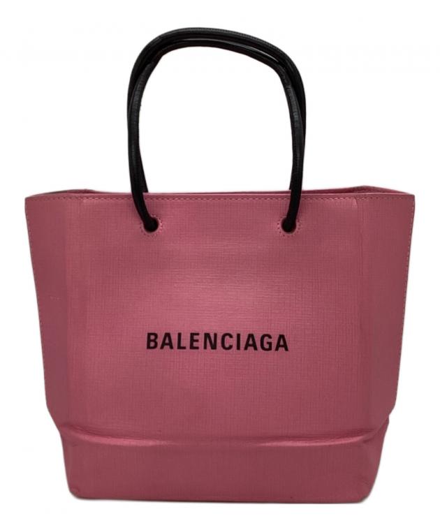 BALENCIAGA ショッピングトートxxs ピンク 中古・古着通販】BALENCIAGA (バレンシアガ) ショッピングトートXXS