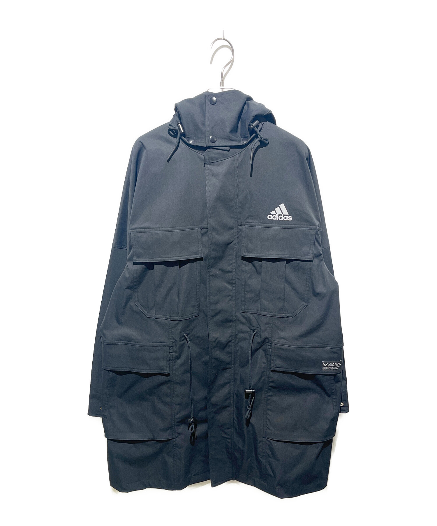 【お値下げ】adidas リメイク　モッズコート 中古・古着通販】adidas (アディダス) ロゴプリントモッズコート