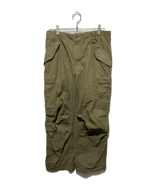 Ordinary fits / オーディナリーフィッツ | SURPLUS  / サープラス M-47 TYPE CARGO PANTS ヘリンボーン ミリタリー カーゴパンツ | 3 | カーキ | メンズ 中古・古着通販】ORDINARY FITS SURPLUS (オーディナリーフィッツ