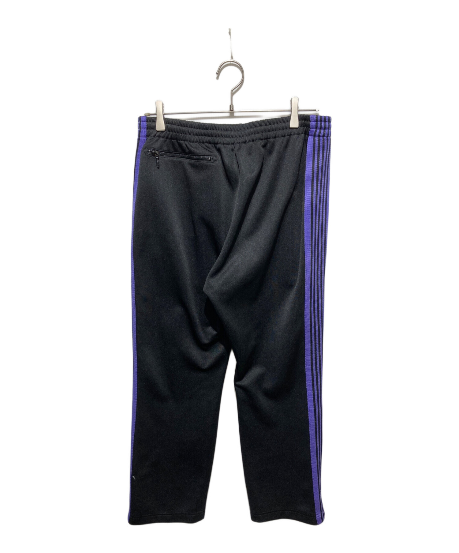 【中古王】needles 黒紫ストライプ 中古・古着通販】Needles (ニードルズ) NARROW TRACK PANT トラック