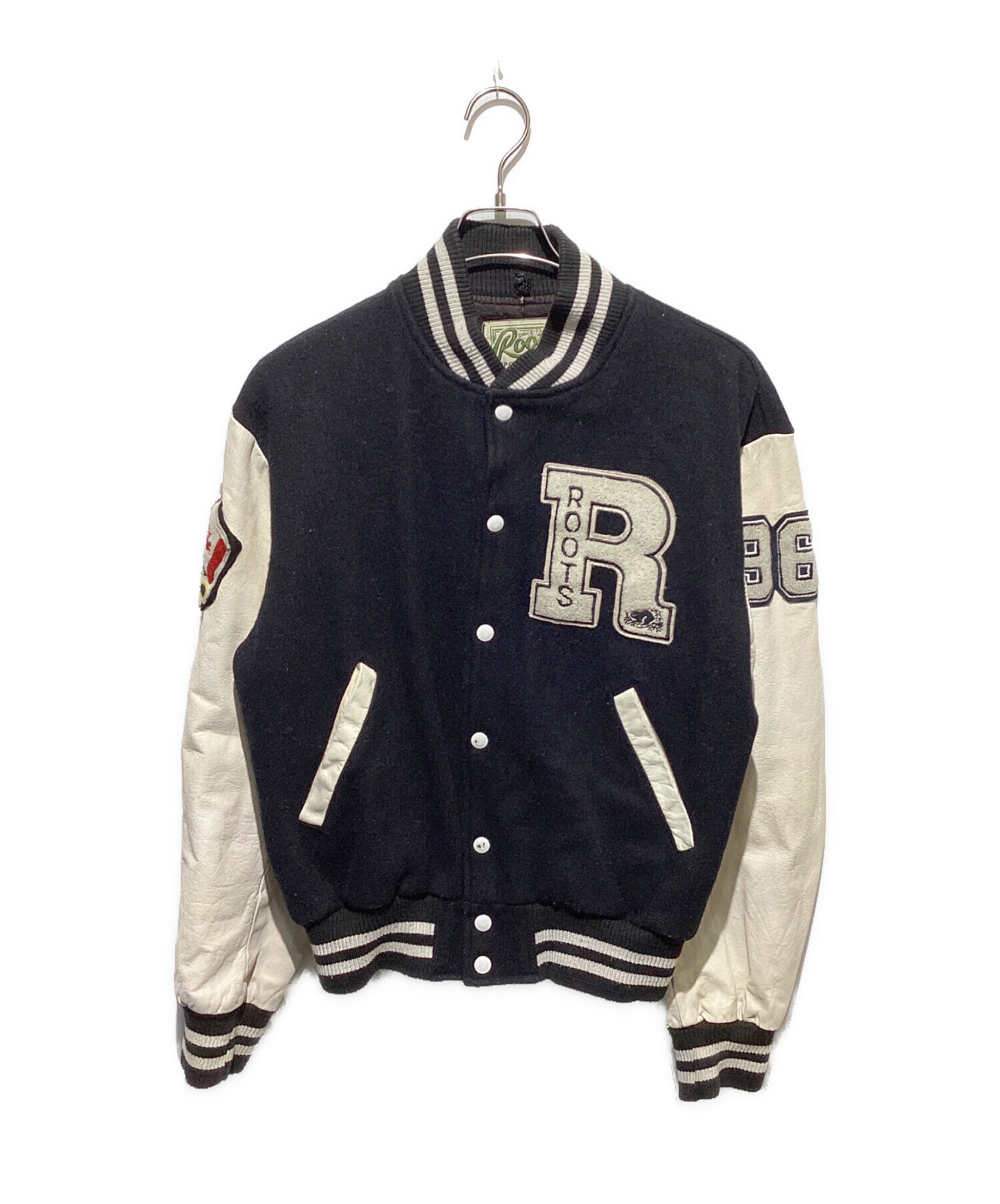 中古・古着通販】Roots (ルーツ) ワッペンスタジャン ブラック サイズ