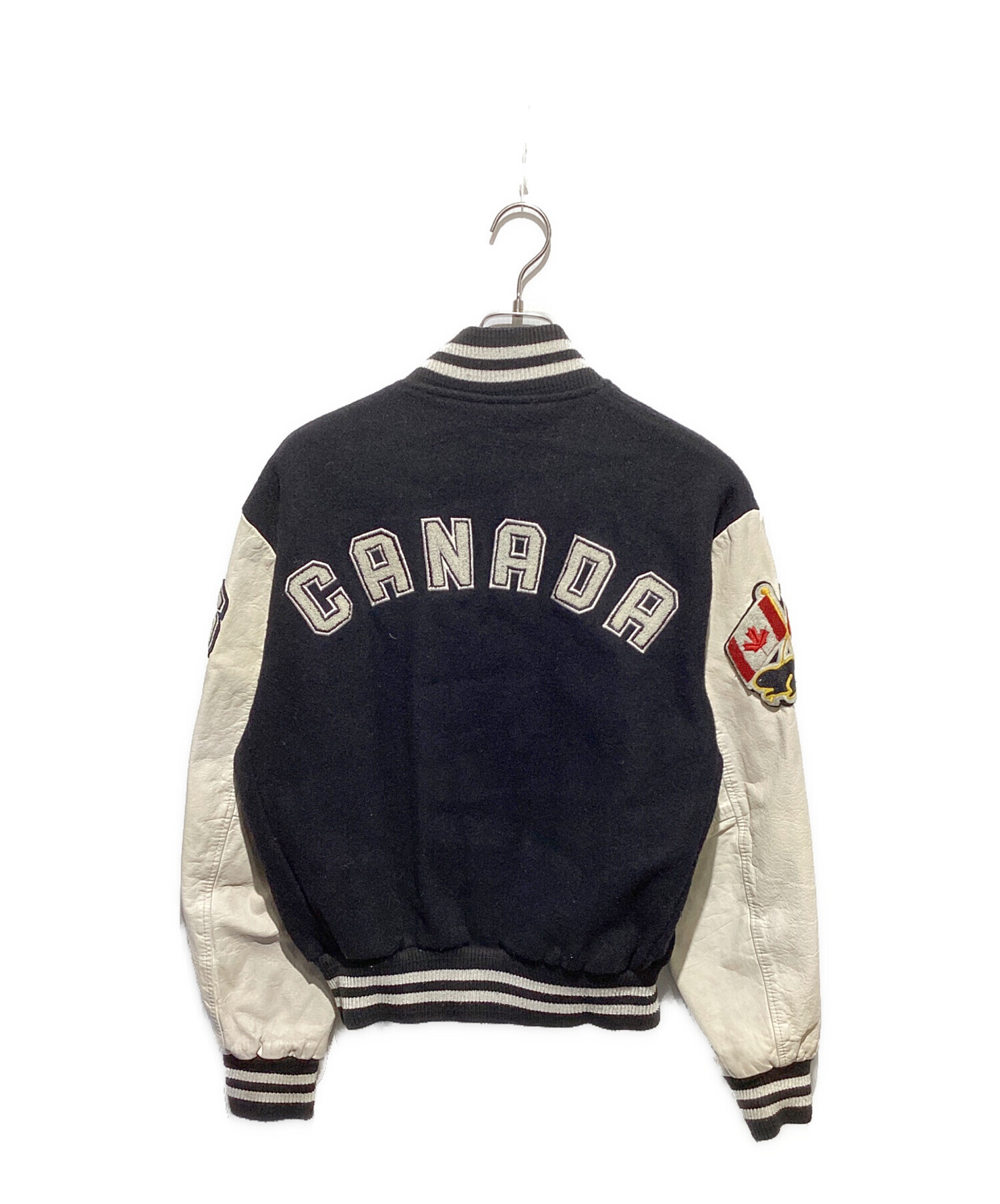 中古・古着通販】Roots (ルーツ) ワッペンスタジャン ブラック サイズ