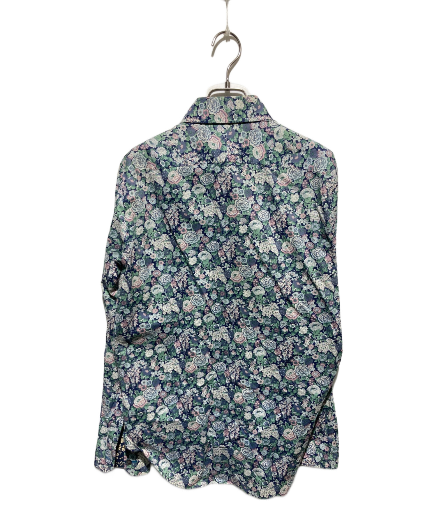【美品✨】希少！ポールスミスコレクション　シャツ　ボタニカル　花柄　ブルー　Ｌ 中古・古着通販】Paul Smith (ポールスミス) ボタニカル花柄シャツ