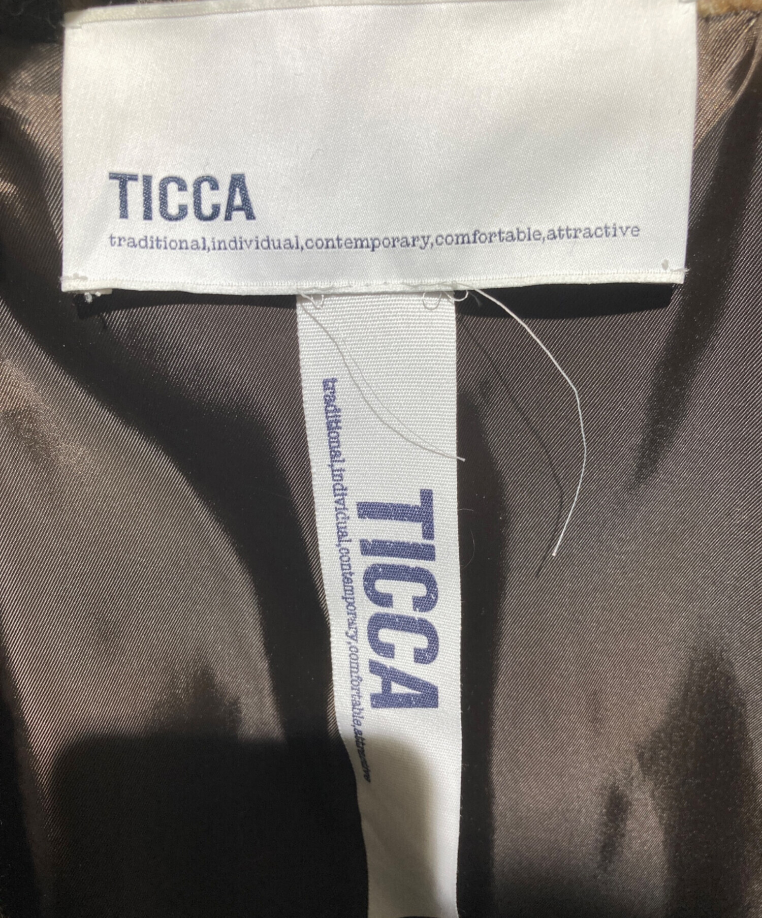 中古・古着通販】ticca (ティッカ) ティッカ レオパードシャギー