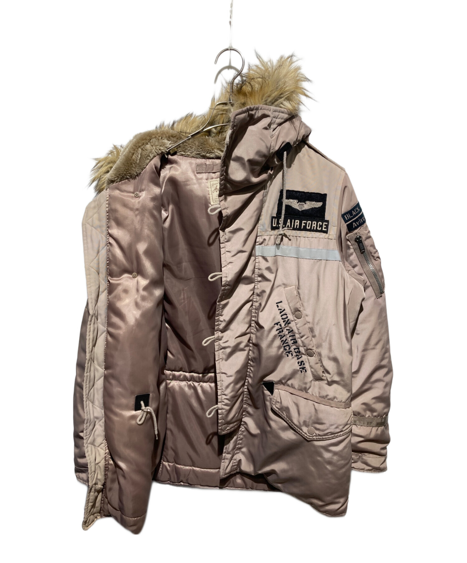 15AW】 AVIREX アヴィレックス N-3B BLACK KNIGHTS フライト L AVIREX 