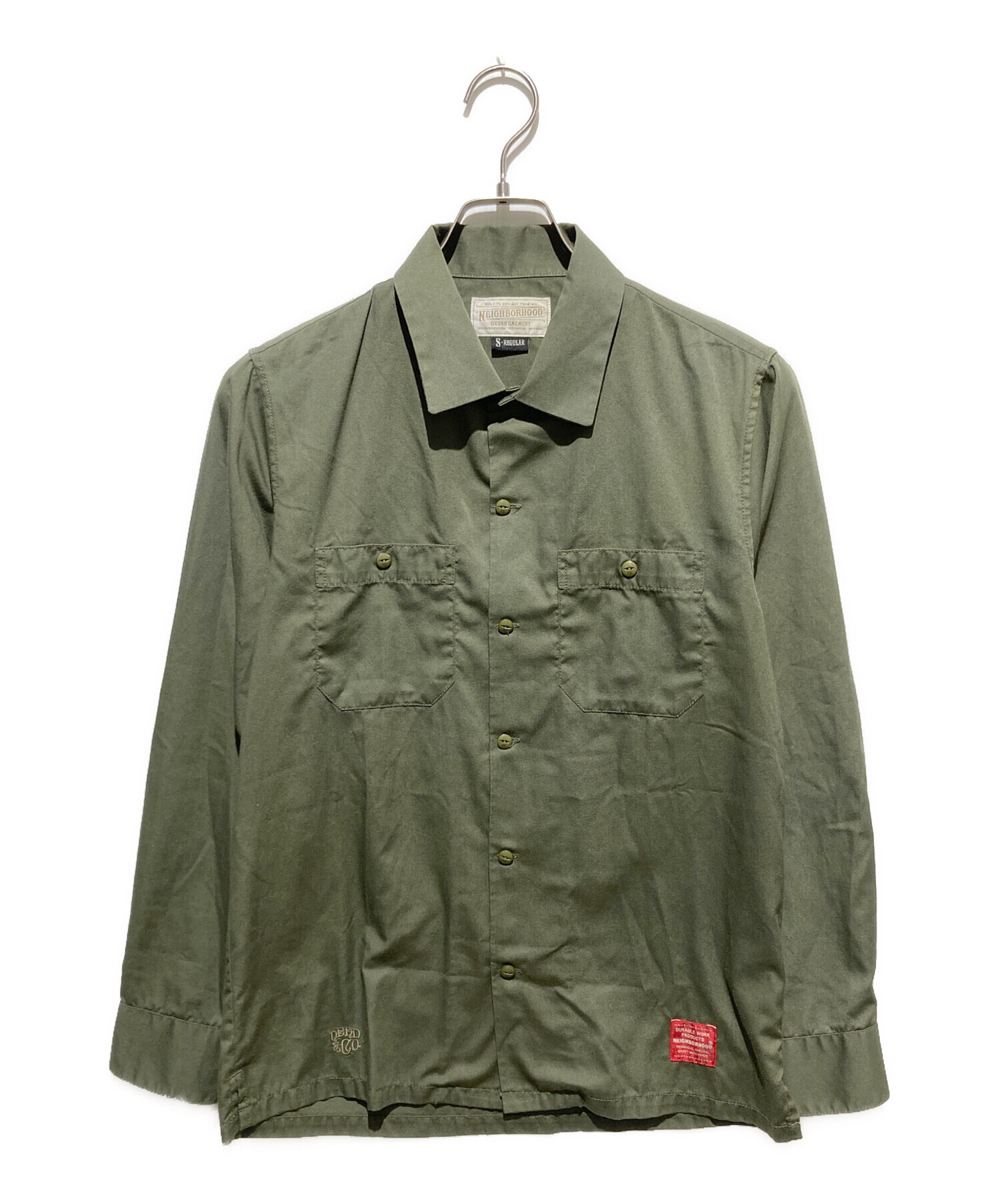 専用　ネイバーフッド　ナイロンシャツ　カーキ 中古・古着通販】NEIGHBORHOOD (ネイバーフッド) 長袖シャツ カーキ