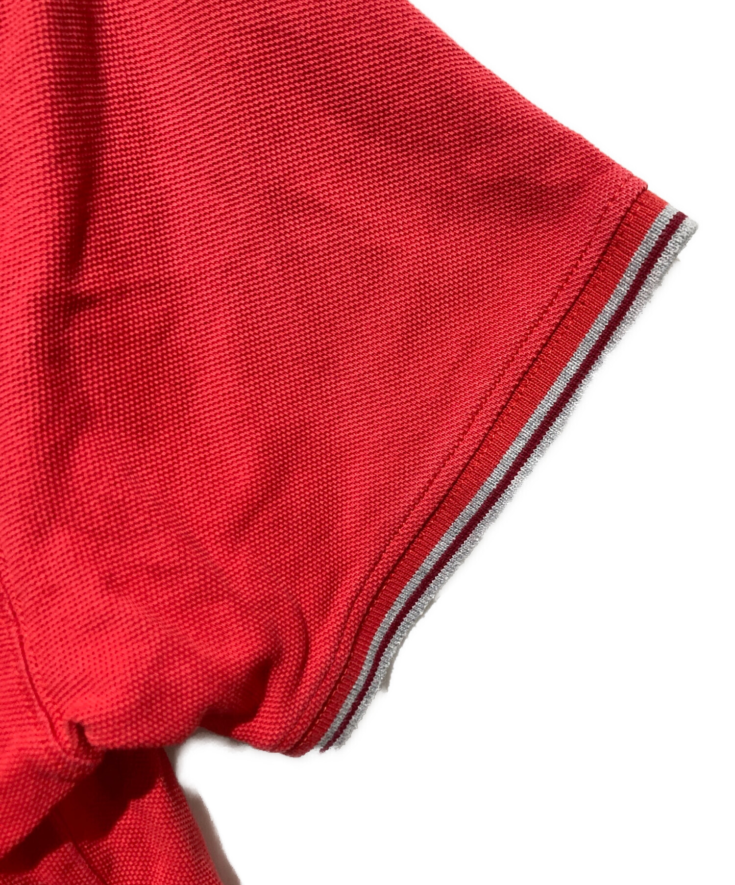 中古・古着通販】MONCLER (モンクレール) ポロシャツ レッド サイズ:M