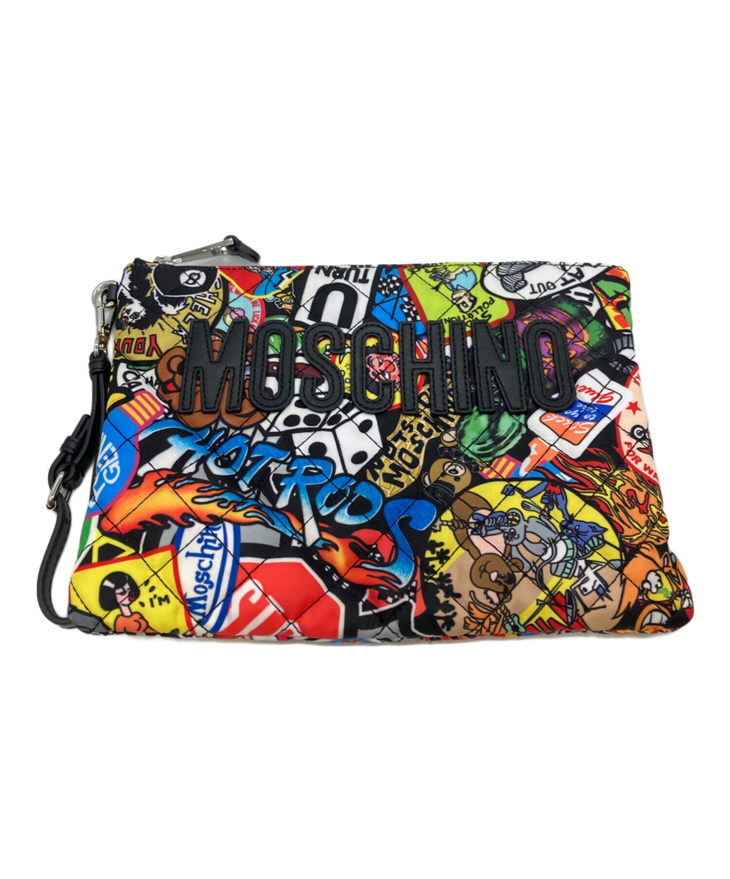中古・古着通販】MOSCHINO (モスキーノ) クラッチバッグ マルチカラー