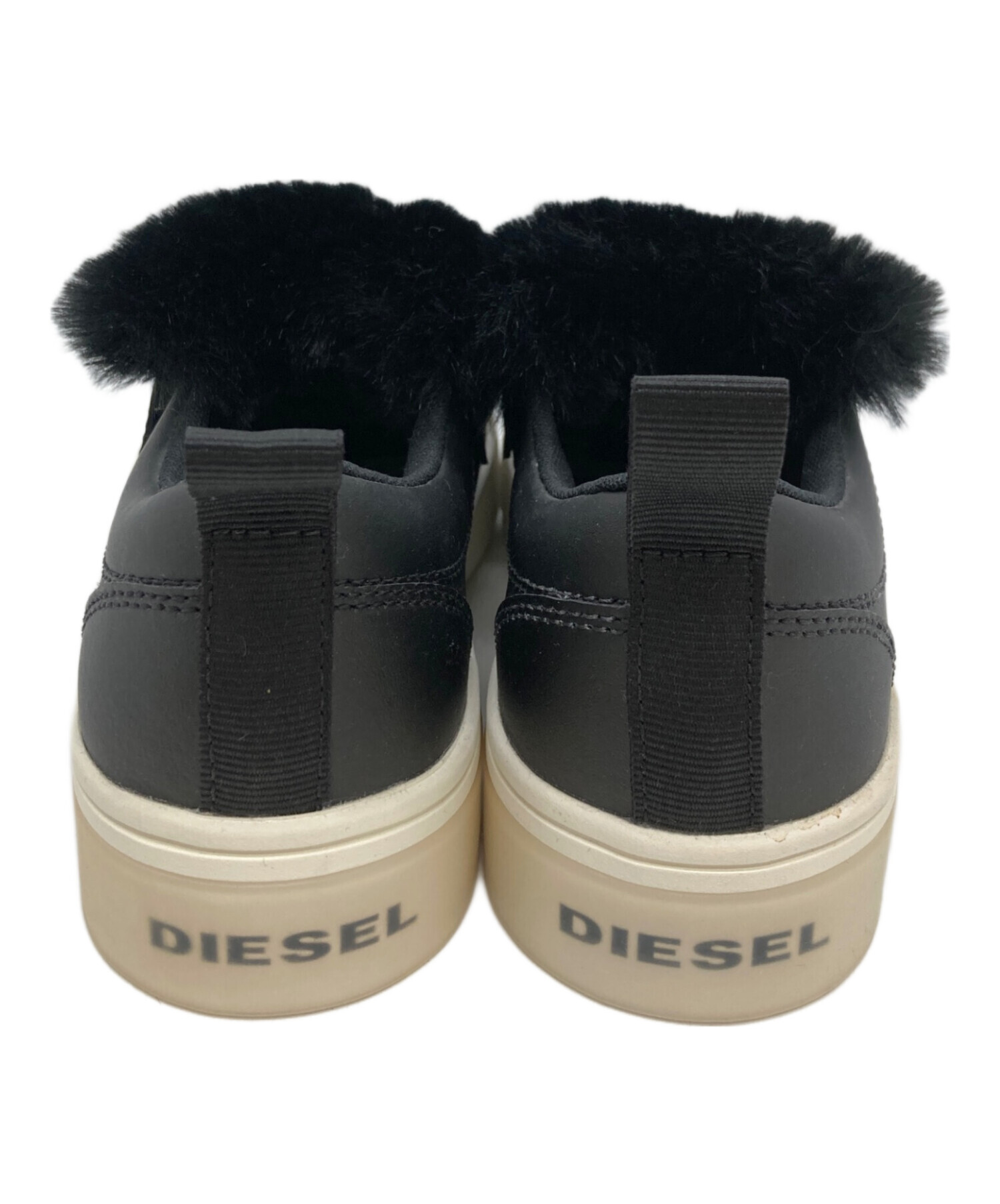 中古・古着通販】DIESEL (ディーゼル) ファーデザインスリッポン 