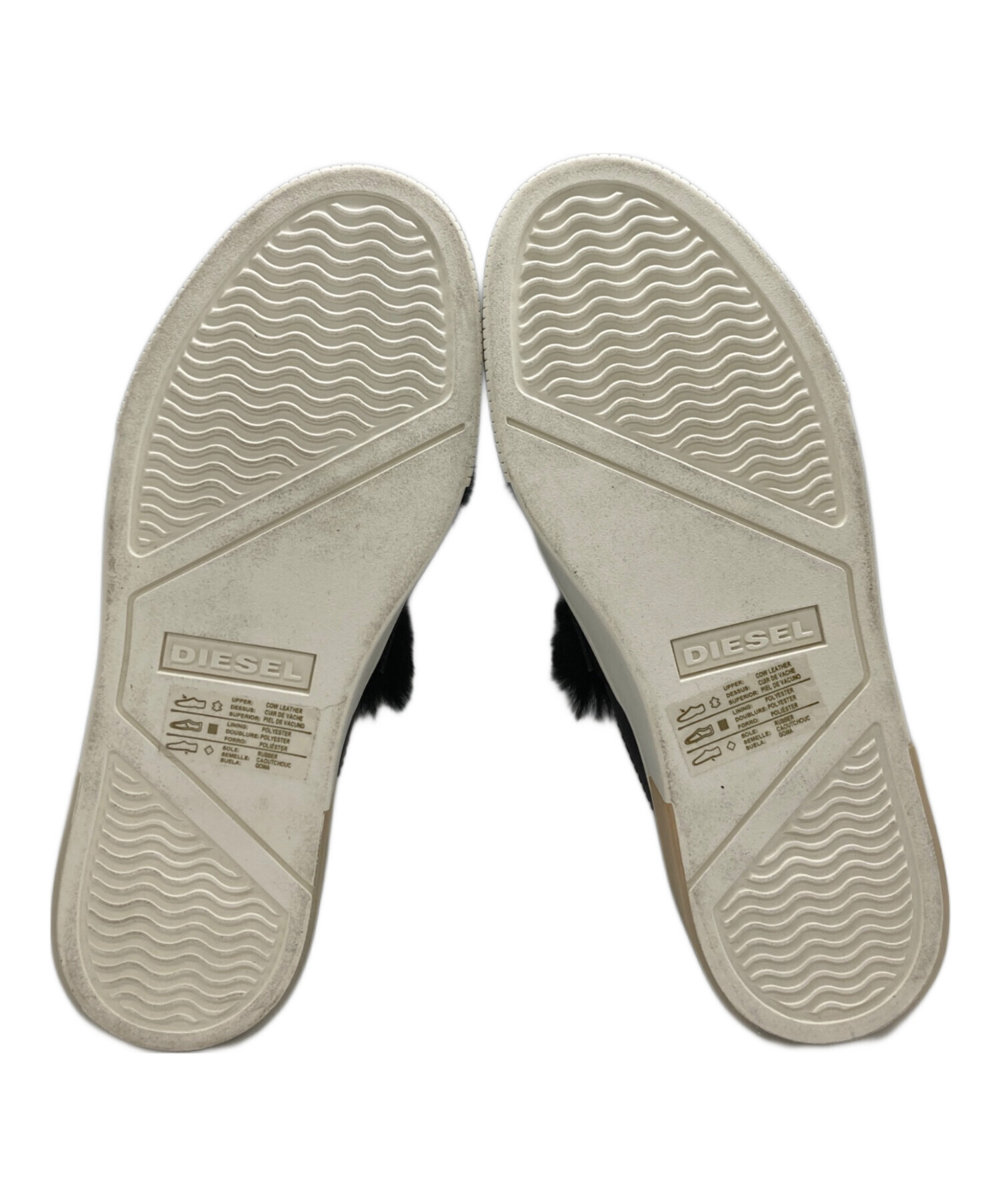中古・古着通販】DIESEL (ディーゼル) ファーデザインスリッポン