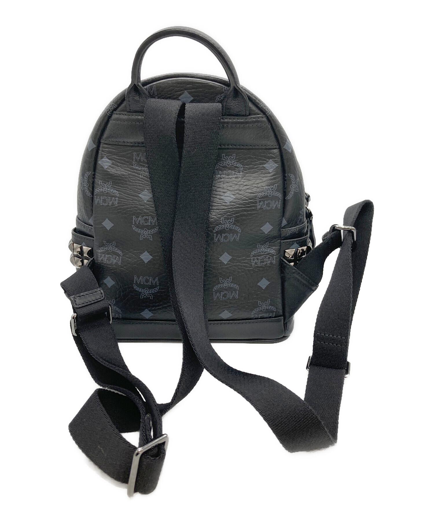 中古・古着通販】MCM (エムシーエム) サイドスタッズリュック ブラック