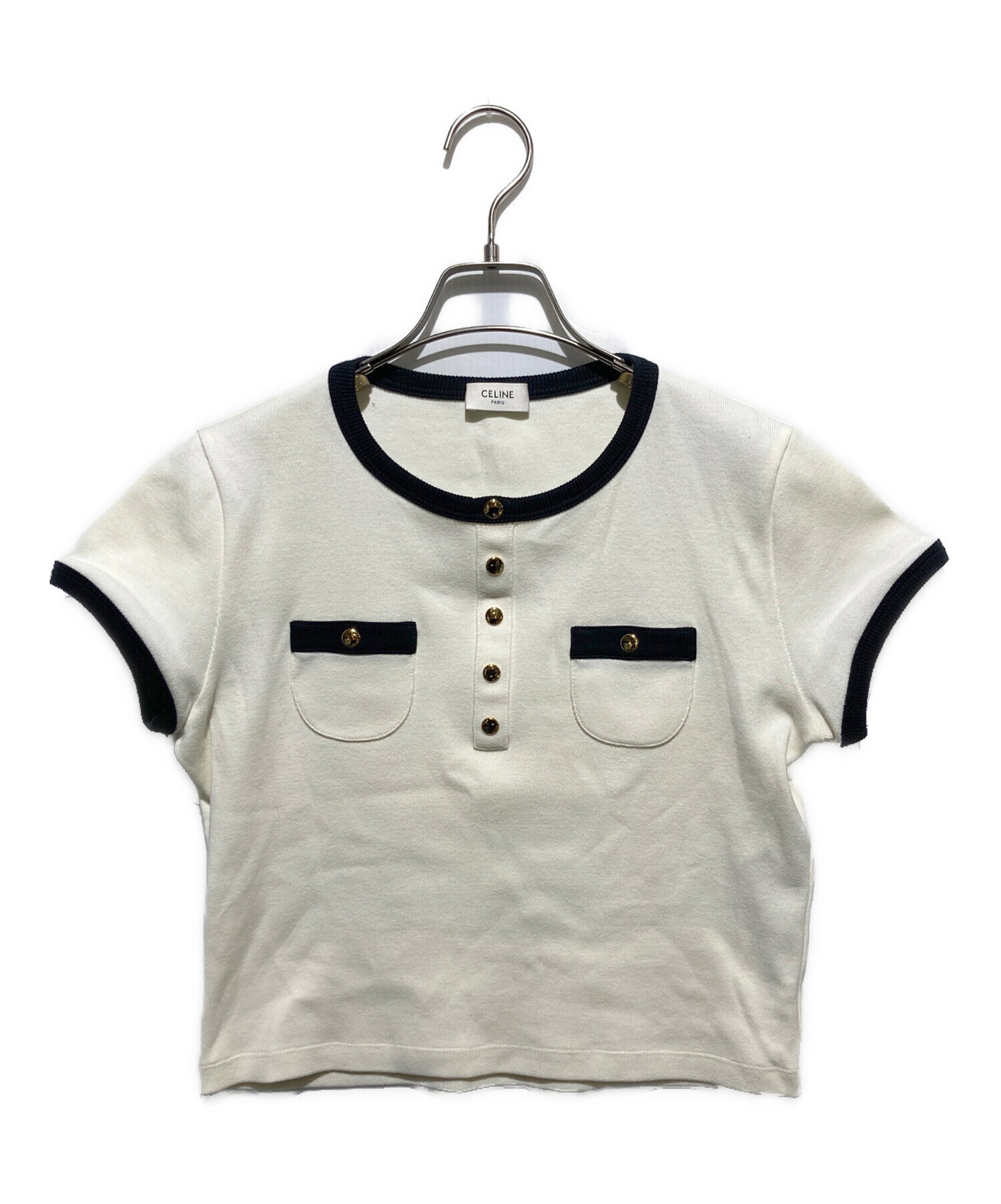 中古・古着通販】CELINE (セリーヌ) クロップドTシャツ / コットン