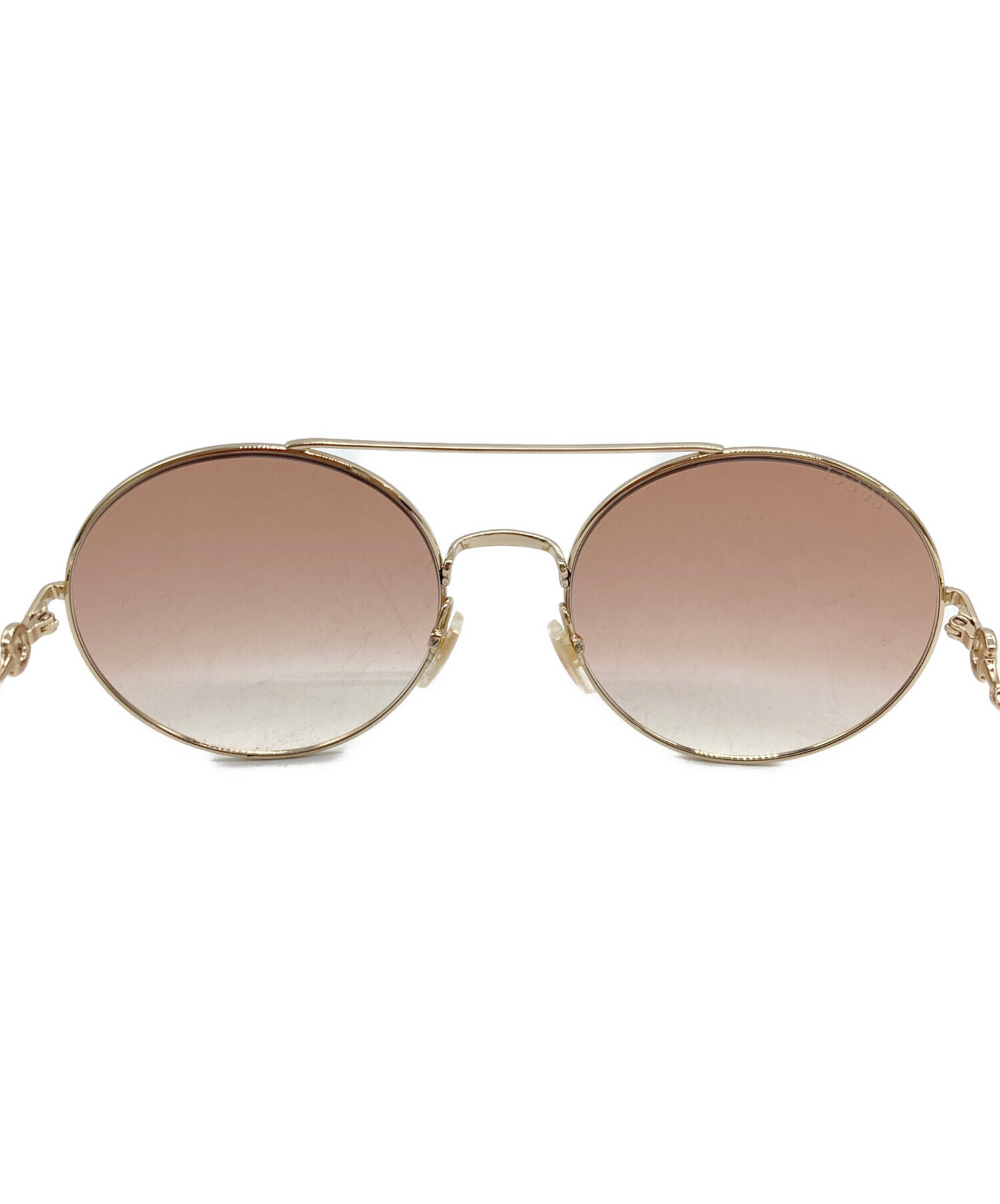 GUCCI　ホースビット　サングラス　2766　ブラウンレンズ　ゴールドフレーム 中古・古着通販】GUCCI (グッチ) ホースビットサングラス ゴールド