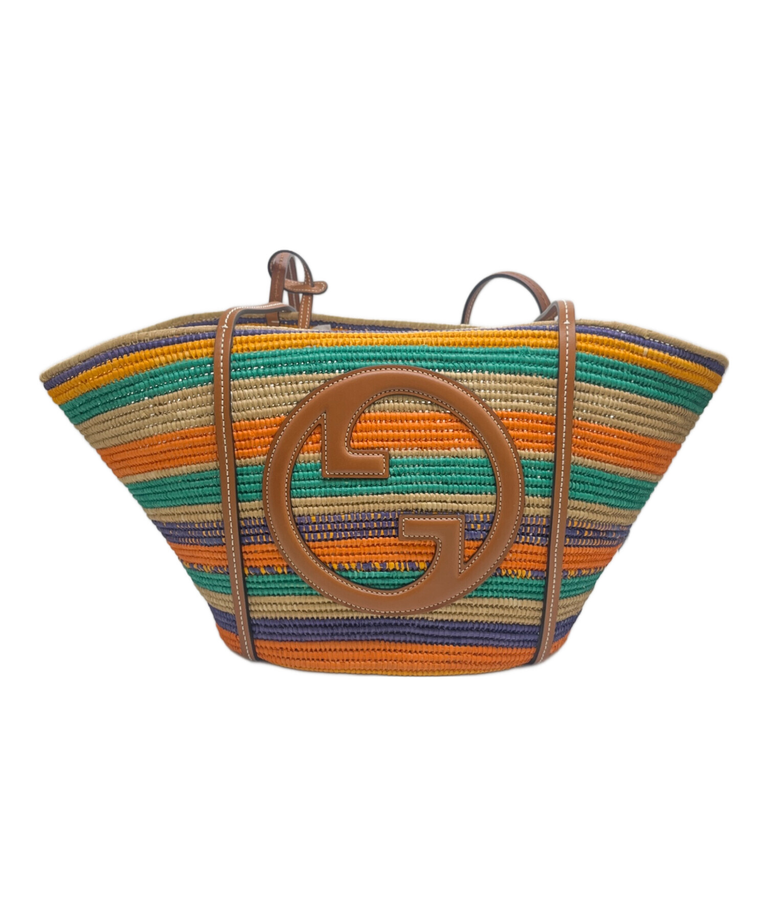 中古・古着通販】GUCCI (グッチ) インターロッキング G カゴバッグ 