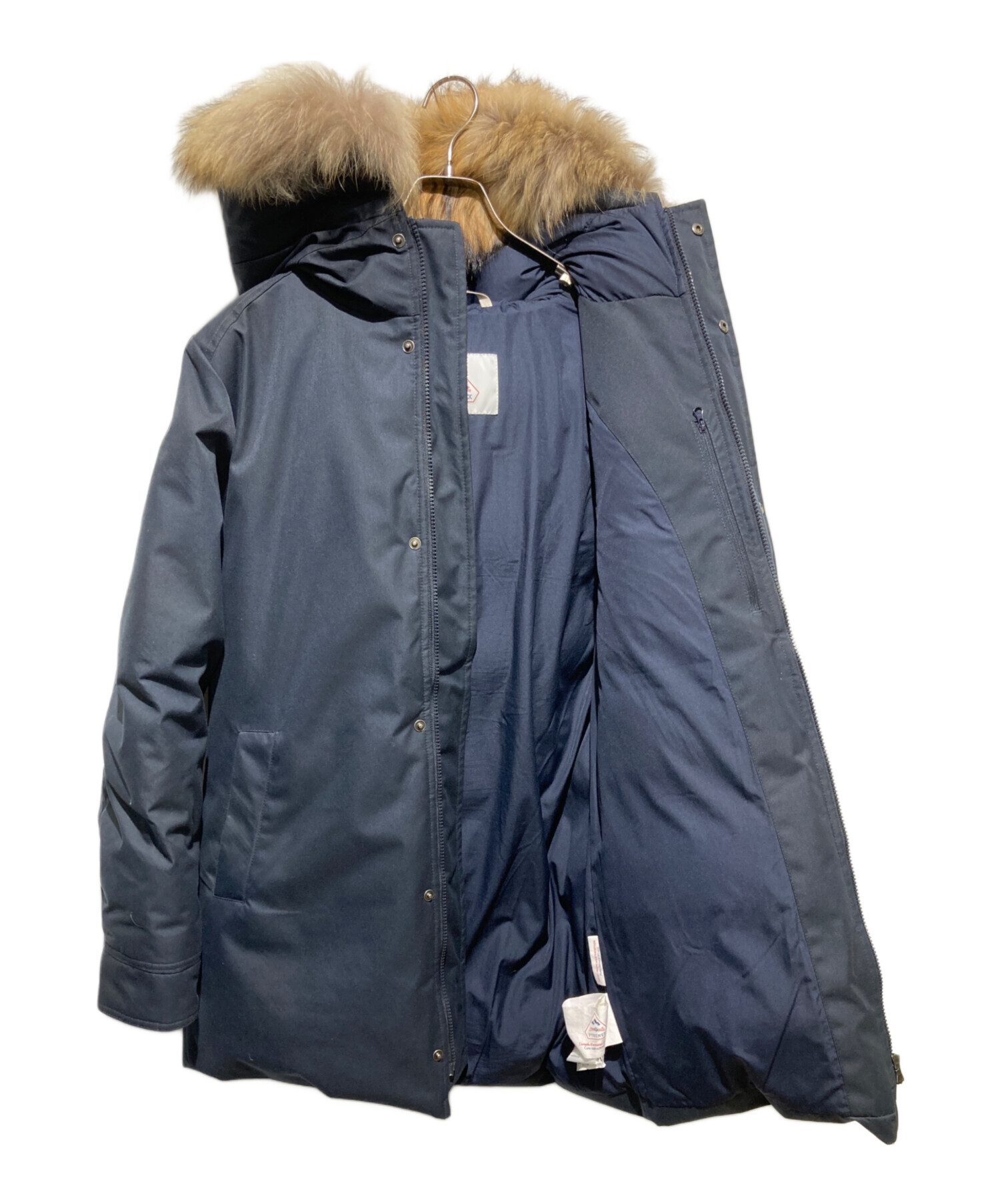 REX FUR DOWN COAT ネイビー REX FUR DOWN COAT ネイビー