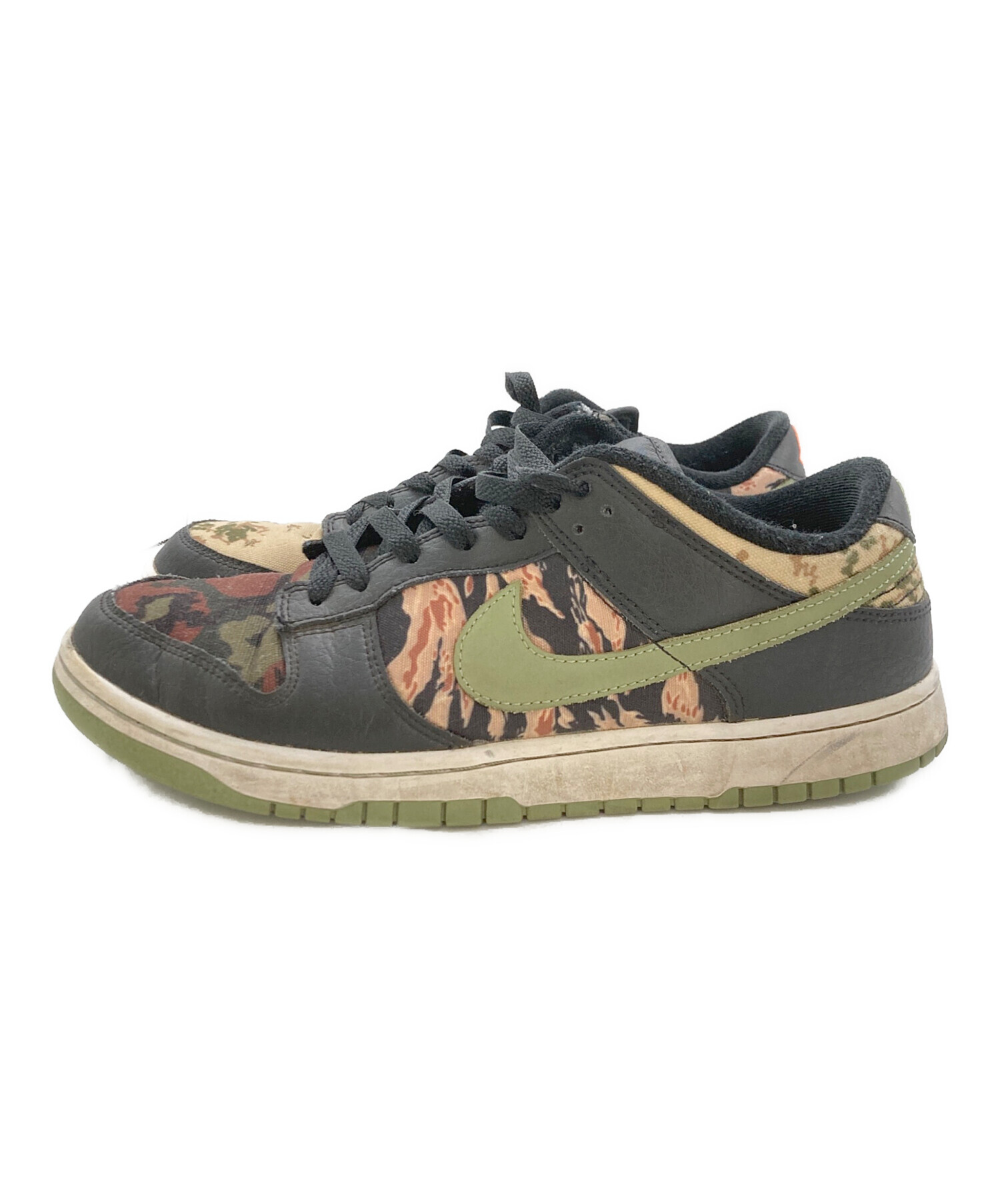 中古・古着通販】NIKE (ナイキ) DUNK LOW SE Sail Multi-Camo グリーン 