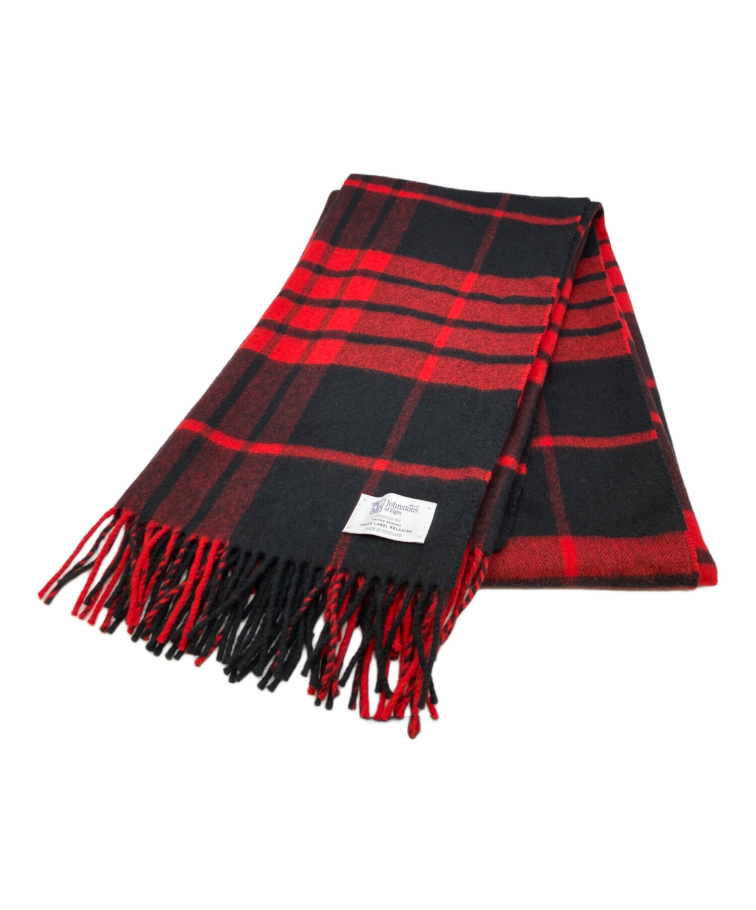 Johnstons of Elgin グリーンレーベルリラクシング別注　ストール 中古・古着通販】JOHNSTONS OF ELGIN (ジョンストンズオブエルガン