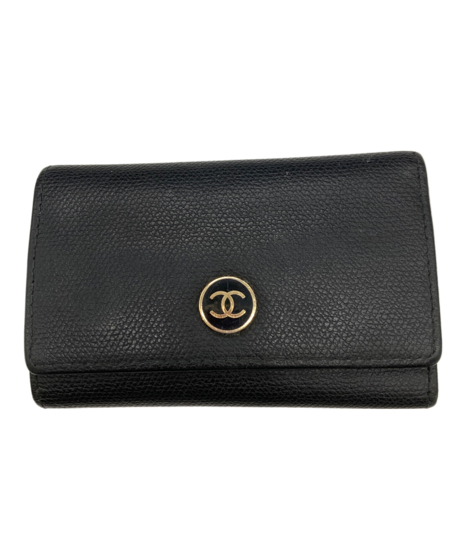CHANEL キーケース　正規品 中古・古着通販】CHANEL (シャネル) ココマーク6連キーケース ブラック