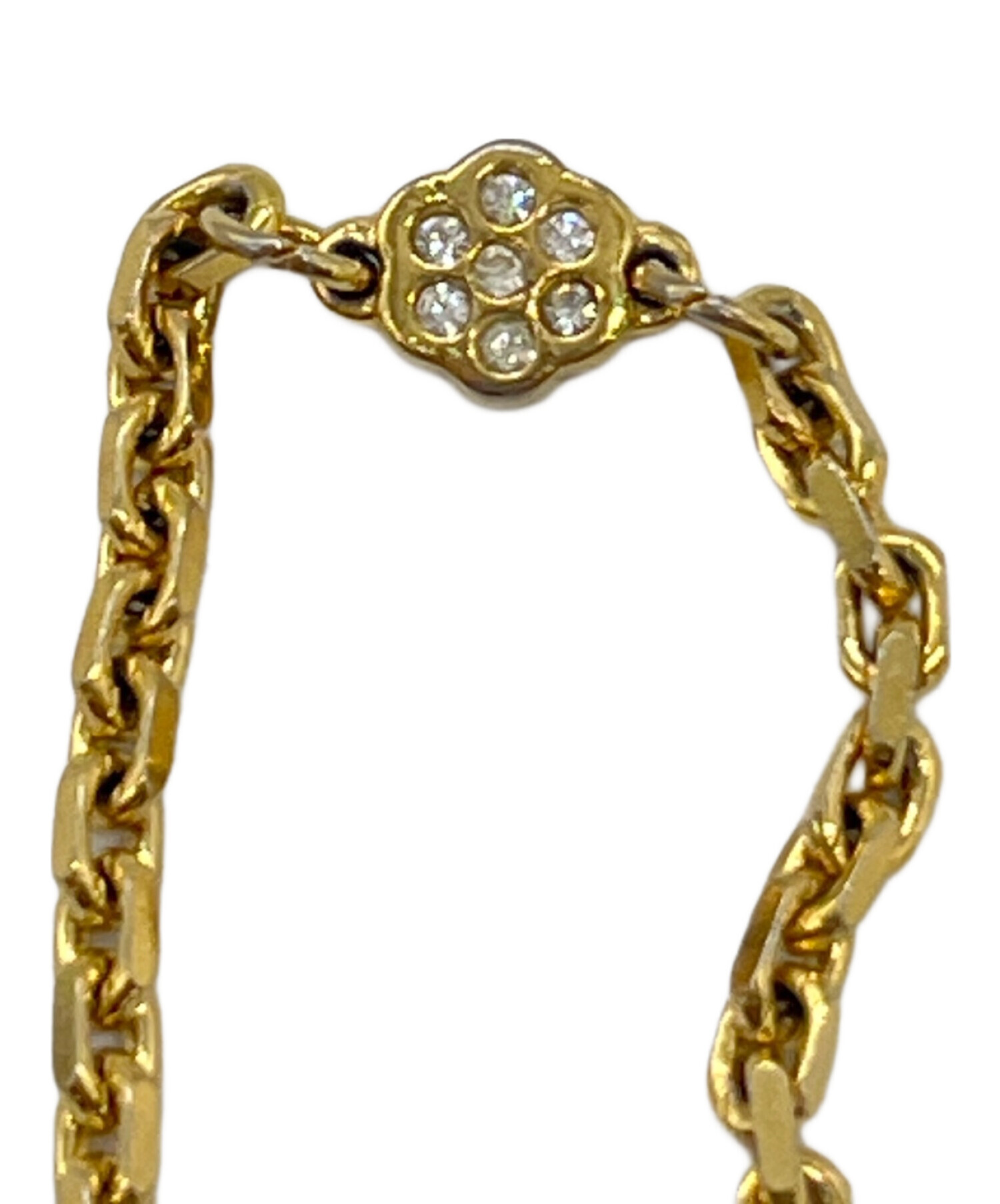 【中古】ディオール ロゴ ラインストーン ブレスレット 中古・古着通販】Christian Dior (クリスチャン ディオール) CDロゴ