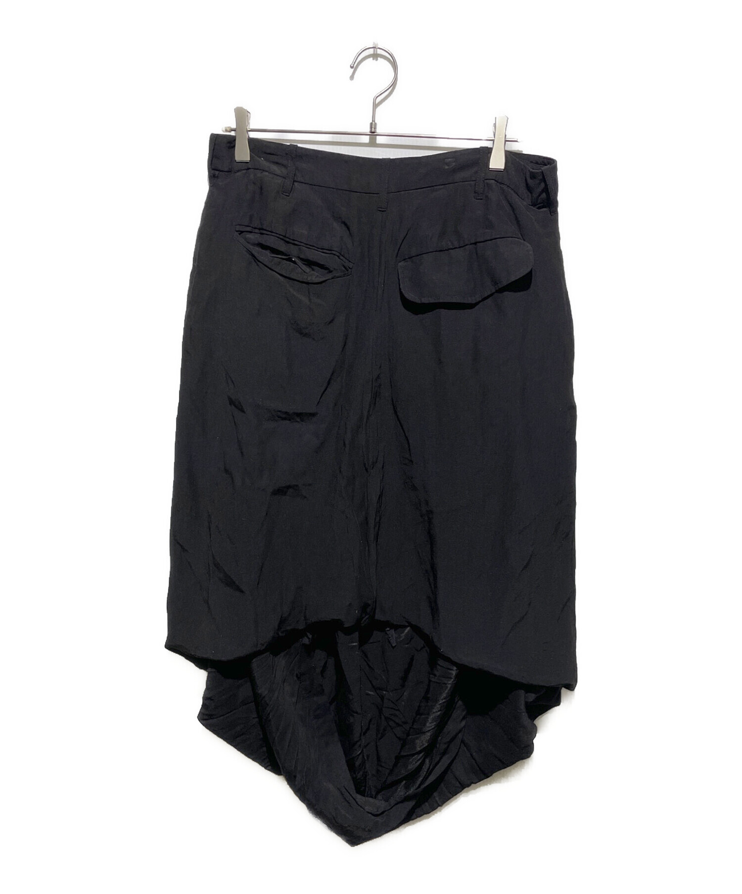 アンドゥムルメステール 巻きスカート 変形 サイズ38 ブラック 中古・古着通販】ANN DEMEULEMEESTER (アンドゥムルメステール) 99ss