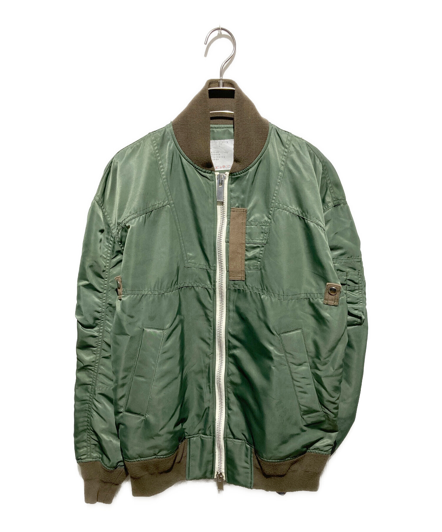 中古・古着通販】sacai (サカイ) 17SS MA-1 Blouson カーキ サイズ:2