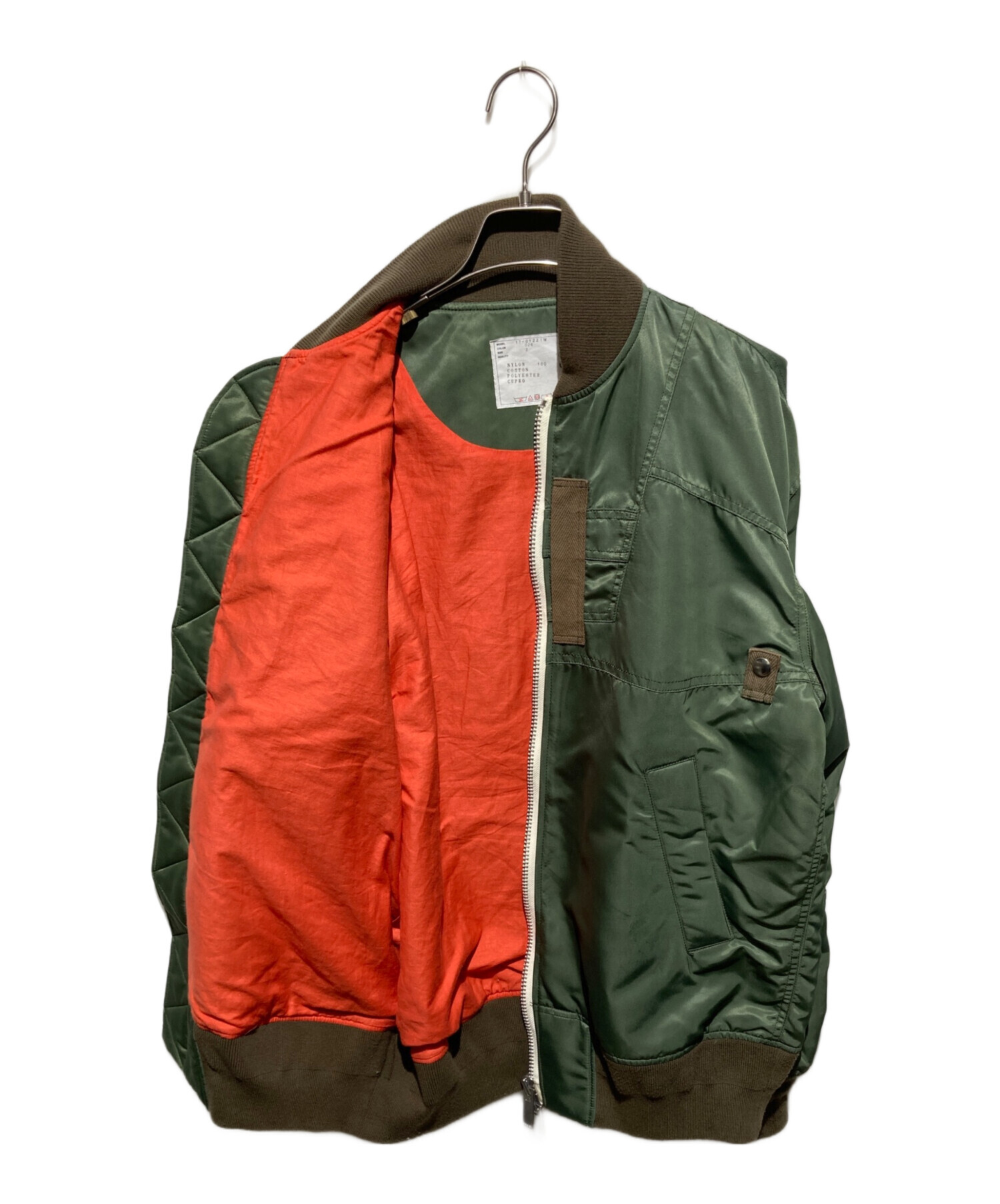 モデリアです。sacai ブルゾン sacai サカイ☆25SS新作コットンチノパフショルダージャケット