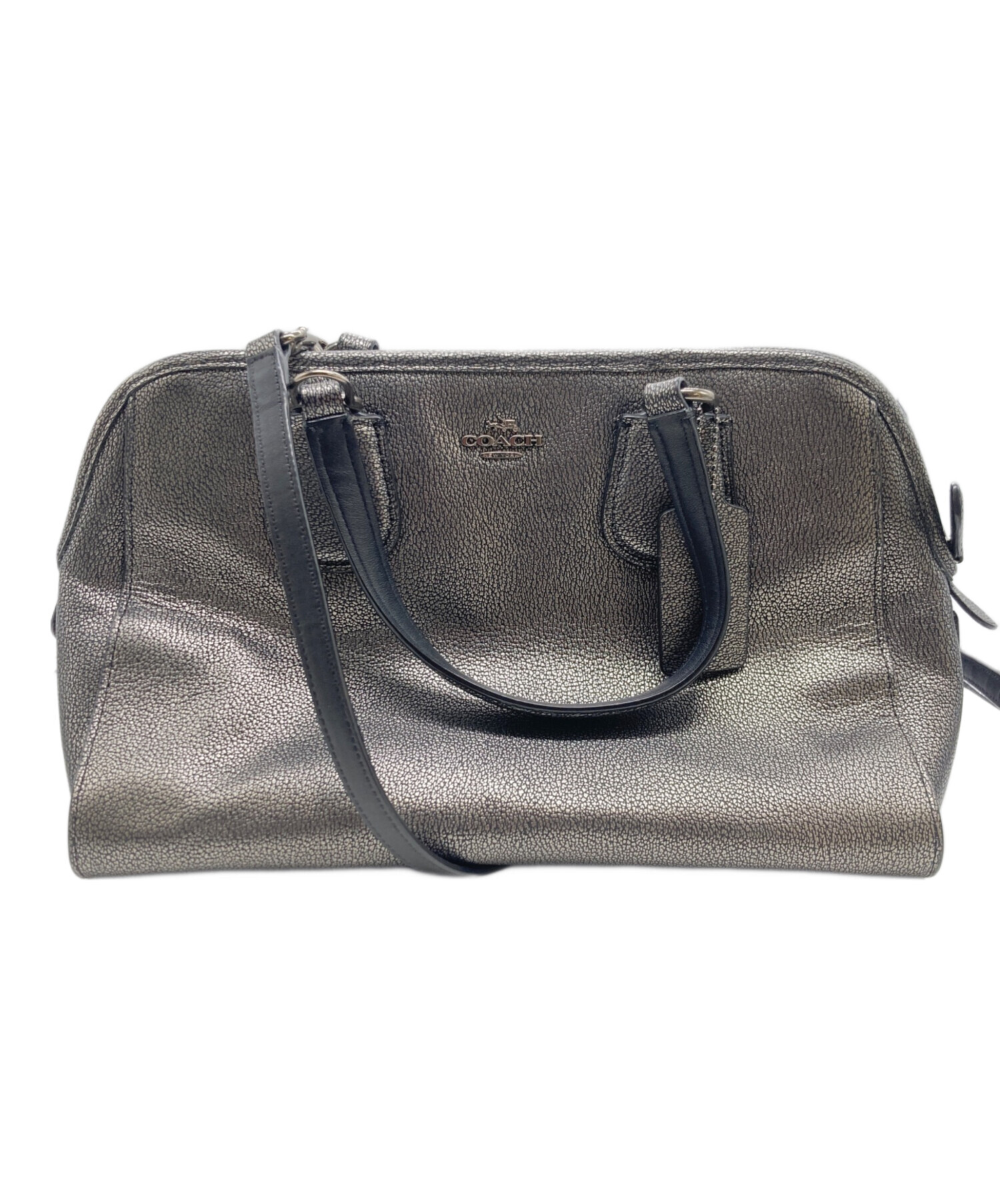 中古・古着通販】COACH (コーチ) メタリック ペブルレザーショルダー 