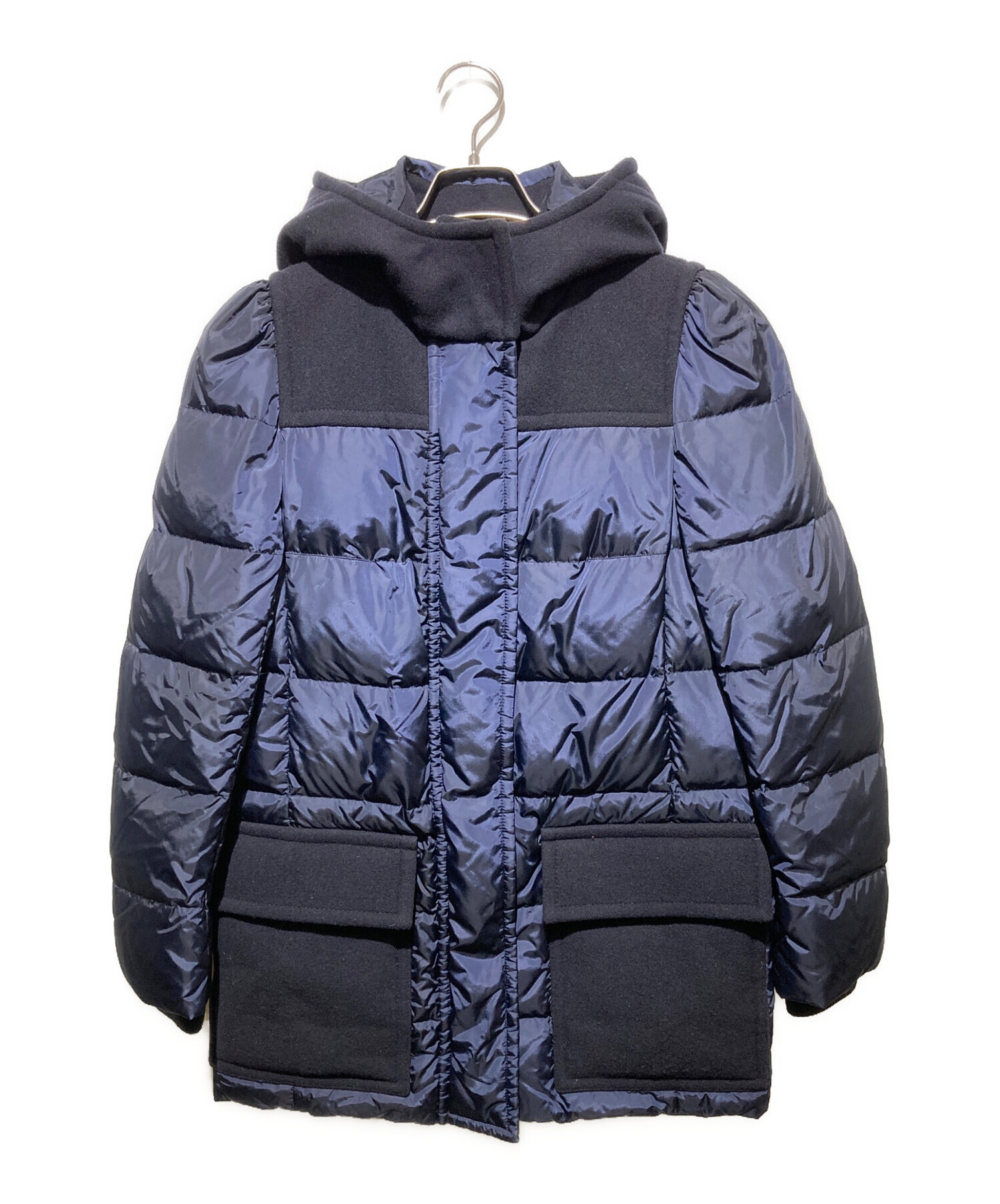 中古・古着通販】MIU MIU (ミュウミュウ) ウール切り替えフード付き