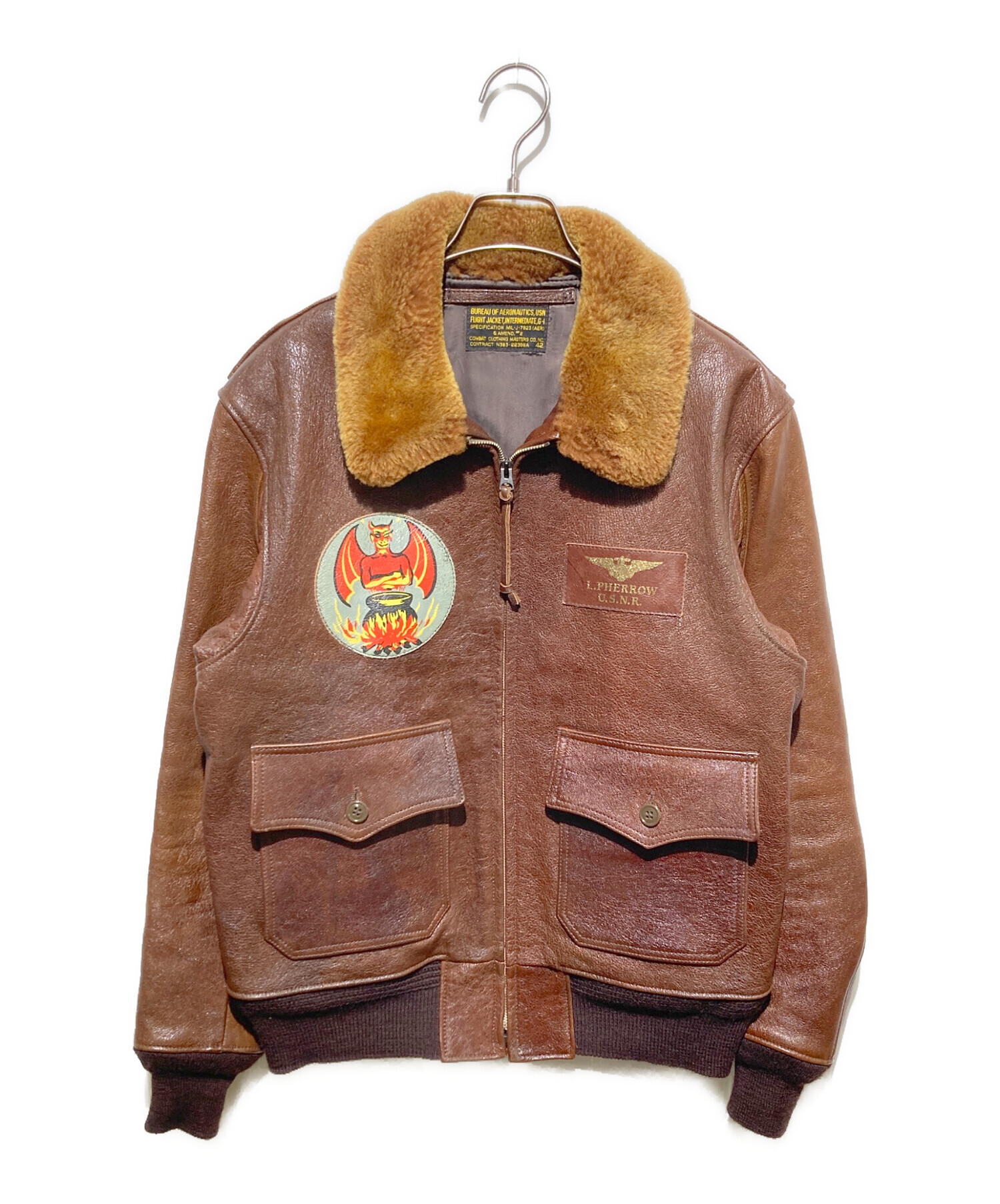 未使用　フェロブライド 中古・古着通販】PHERROW'S (フェローズ) G-1 FLYING JACKET ブラウン