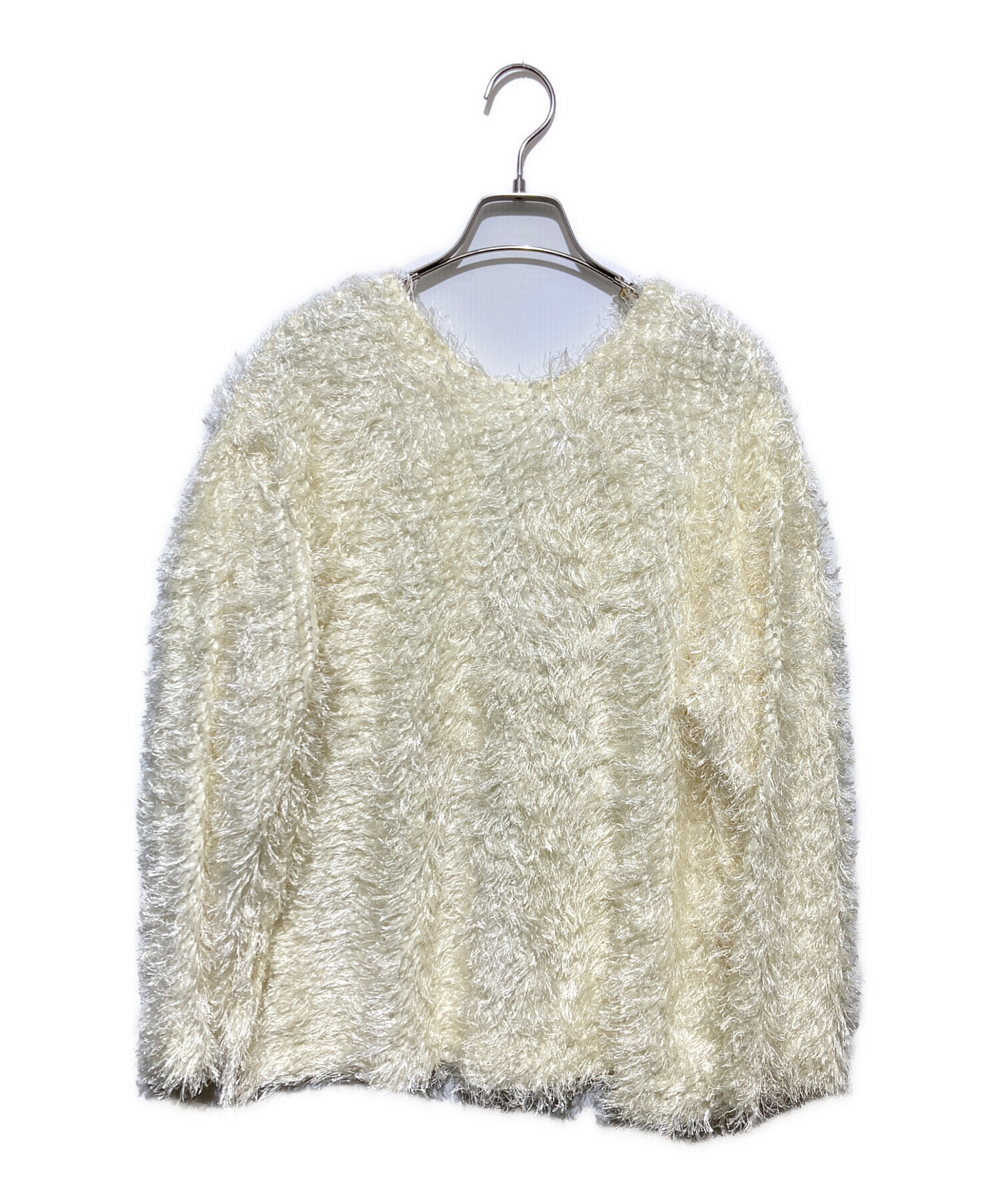 中古・古着通販】CLANE (クラネ) W FACE FRINGE TOPS ホワイト サイズ