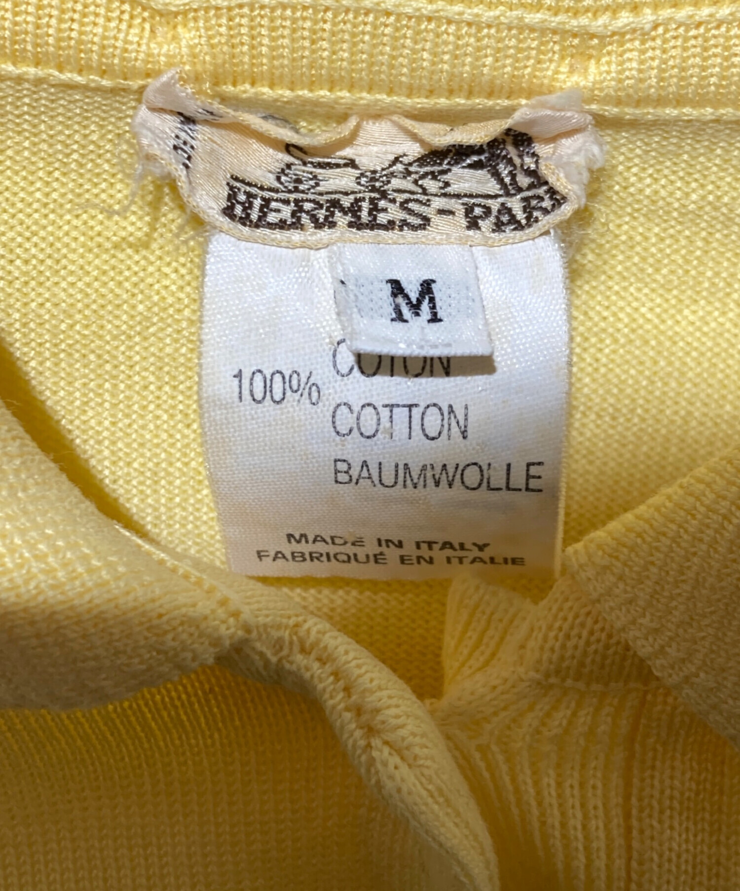 中古・古着通販】HERMES (エルメス) セリエボタニットポロシャツ