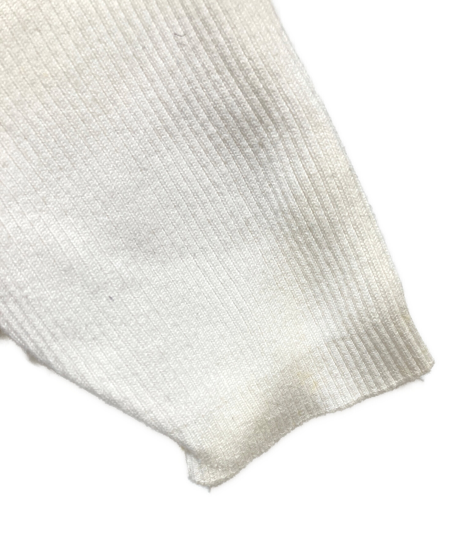 中古・古着通販】CHANEL (シャネル) CCボタン半袖ハイネックニット