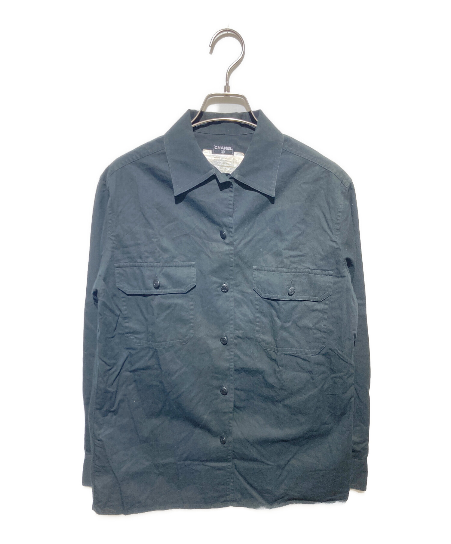 中古・古着通販】CHANEL (シャネル) ココマークボタン長袖シャツ