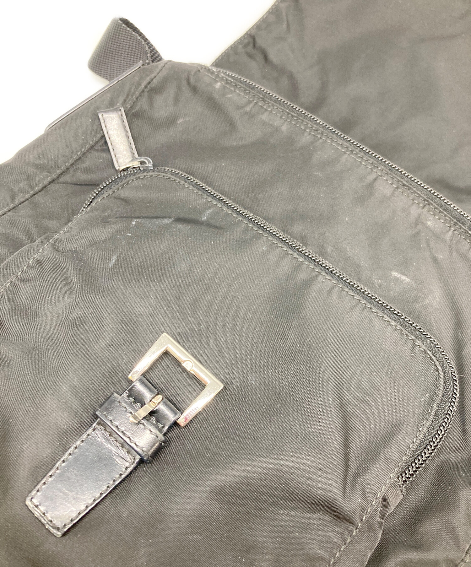 中古・古着通販】PRADA (プラダ) 三角プレートナイロンショルダー